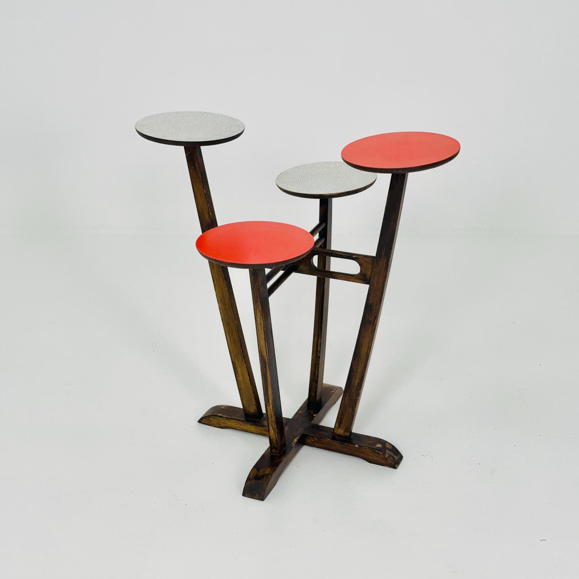 German Mid-Century Plant Stand/flower table in Atomic Design ,Multilevel 1960s