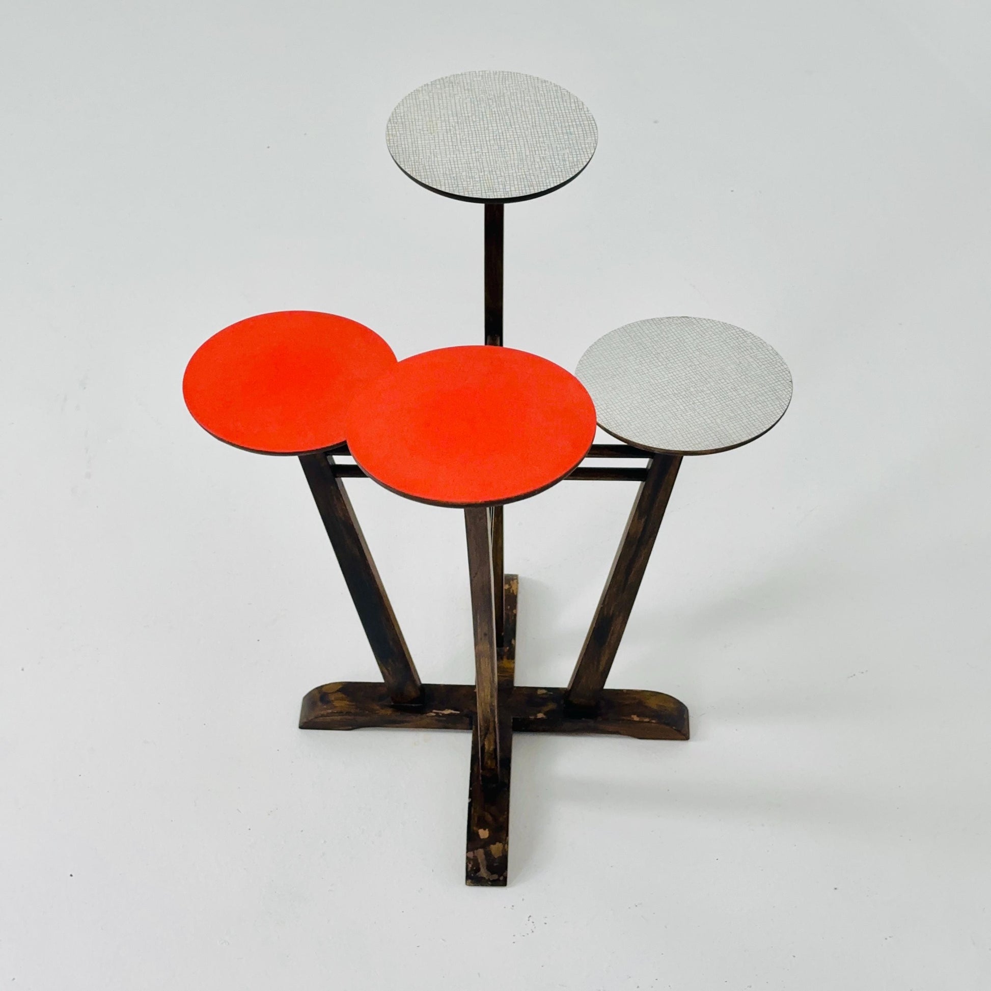 German Mid-Century Plant Stand/flower table in Atomic Design ,Multilevel 1960s