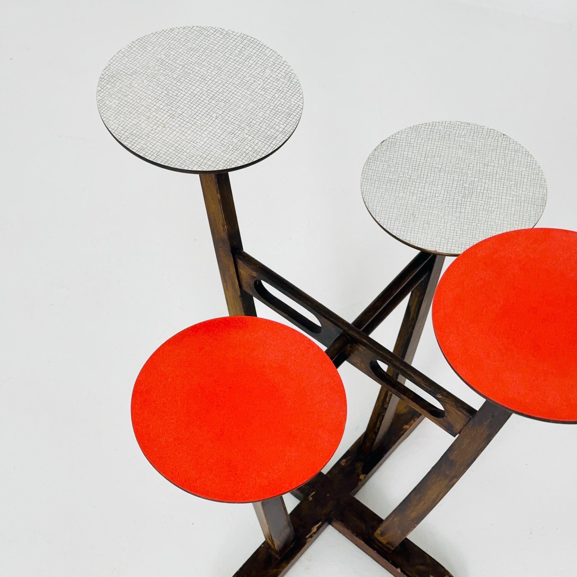 German Mid-Century Plant Stand/flower table in Atomic Design ,Multilevel 1960s
