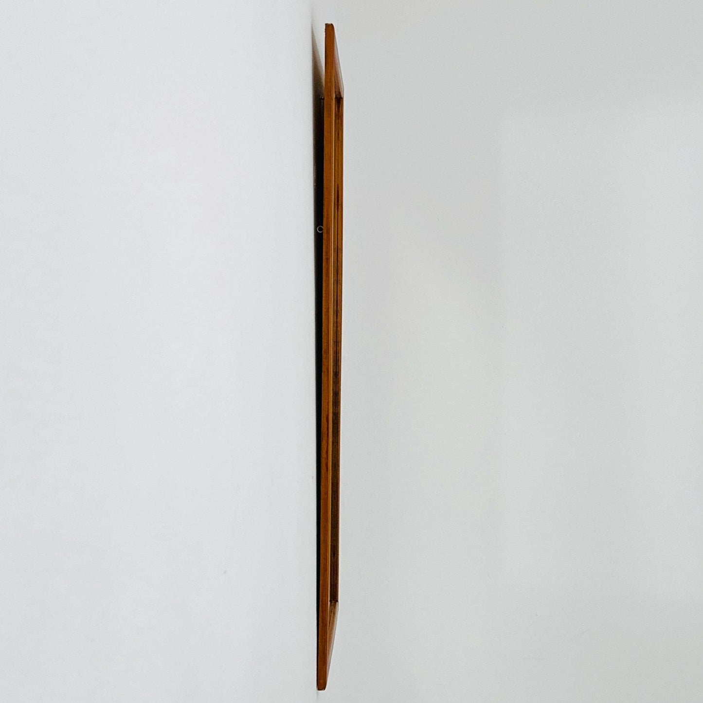 Big Teak mid-century Modern wall-mounted mirror , 1960s