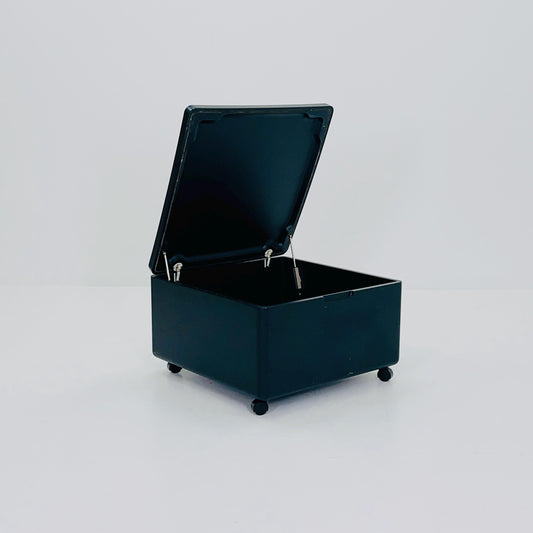Mid Century Black Container 620 by Dieter Rams for Vitsoe, 1970s Germany