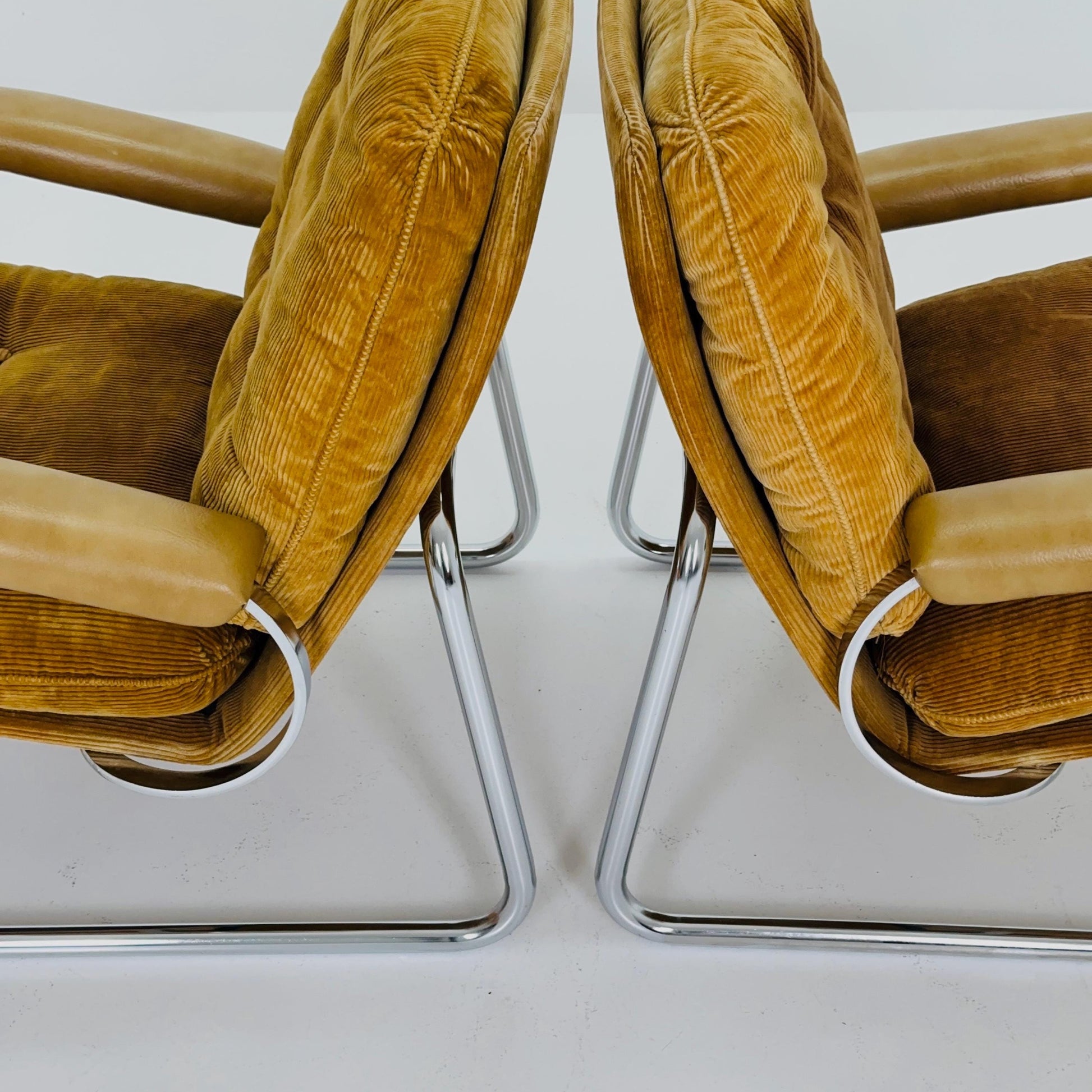 Set of 2 Bauhaus Lounge Armchairs by Tacke Möbel, Germany, 1980s