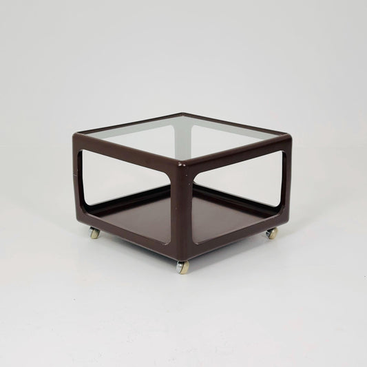 Mid century Space Age brown Coffee Table by Peter Ghyczy for Horn Germany , 1970s