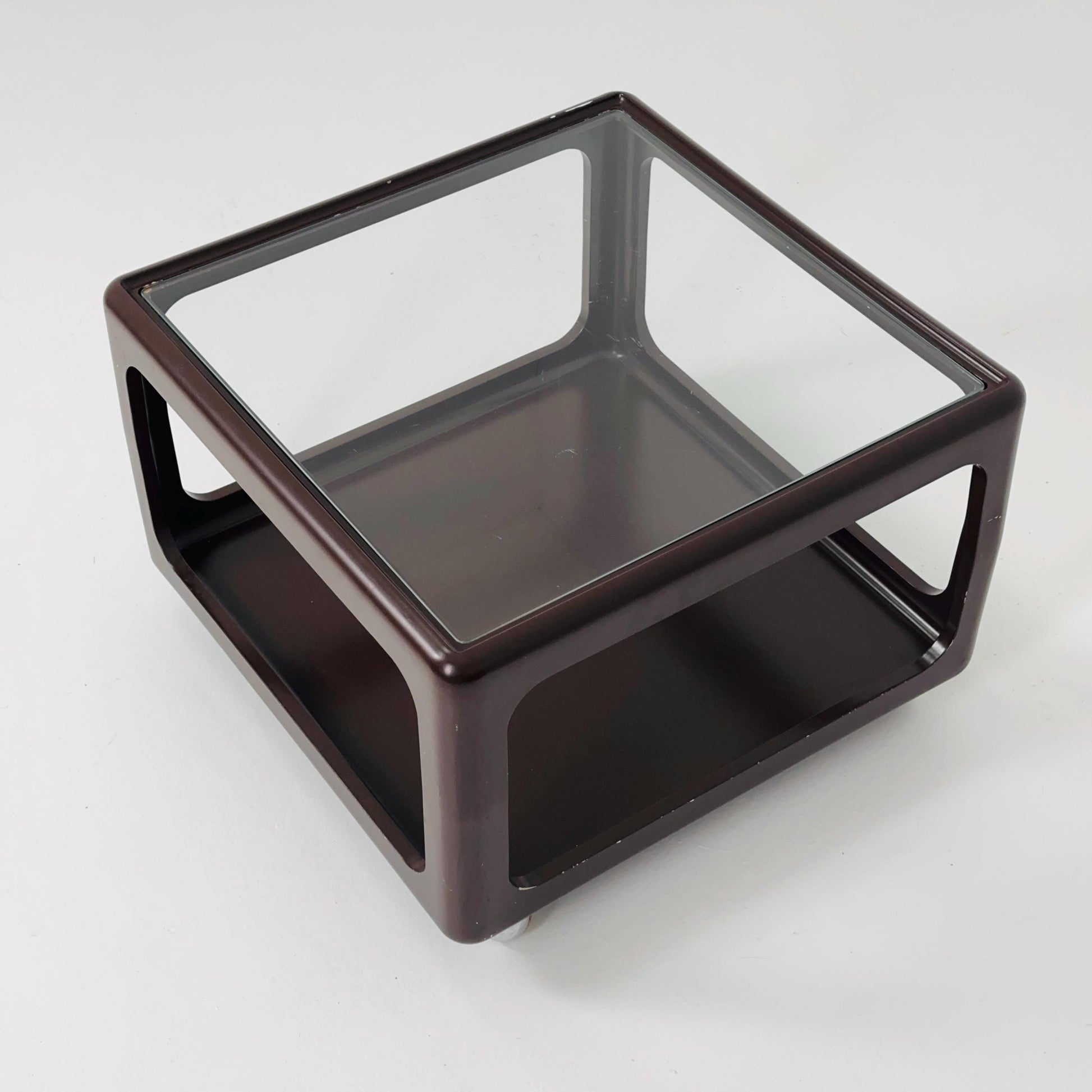 Mid century Space Age brown Coffee Table by Peter Ghyczy for Horn Germany , 1970s
