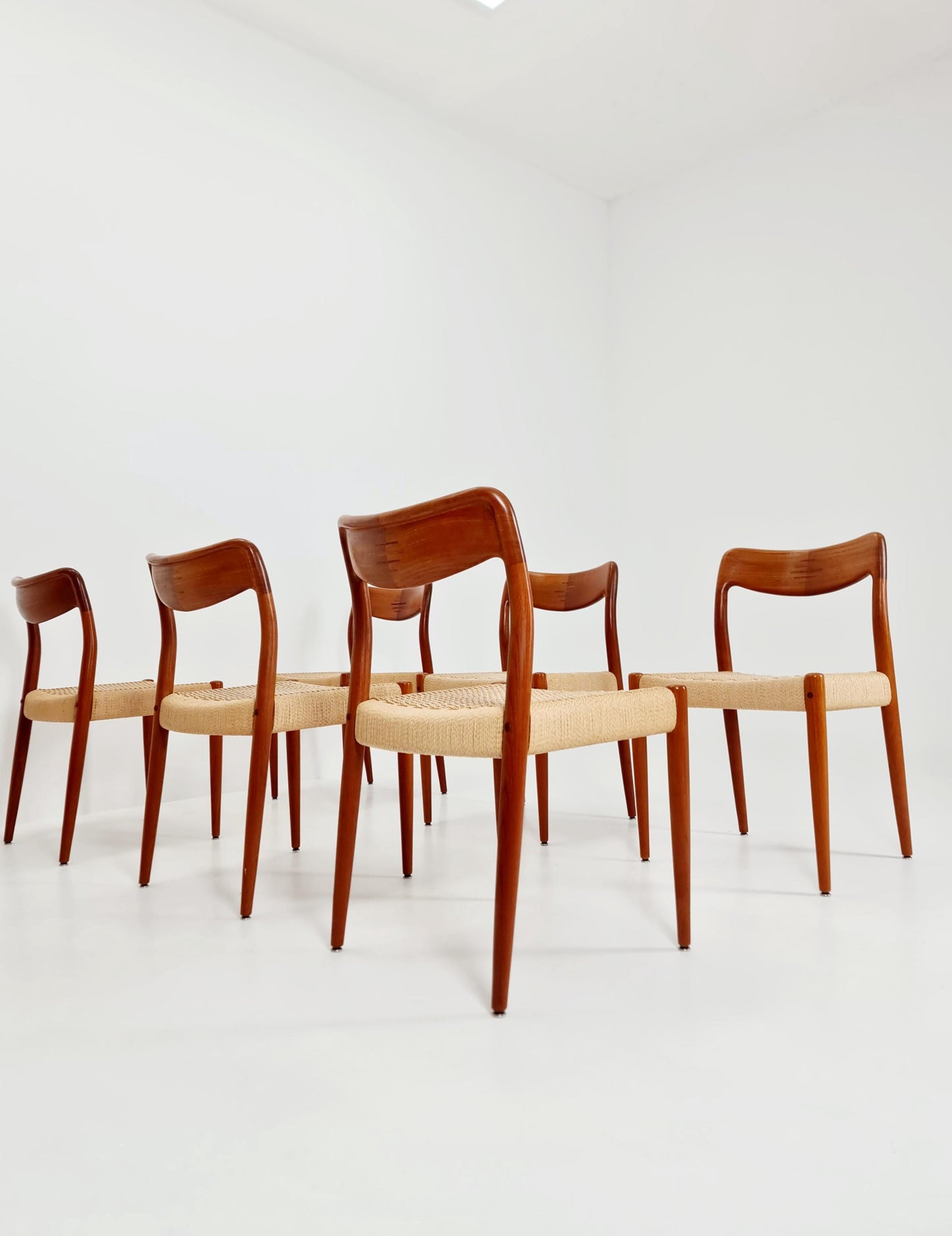 Rare MidCentury Danish Teak Dining Chairs Johannes Andersen for Uldum , 1960s, set of 6