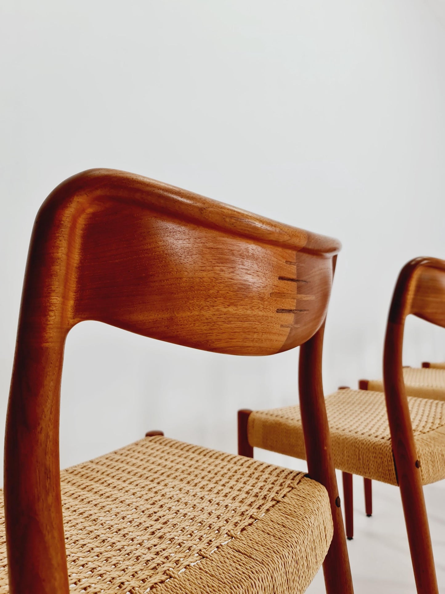 Rare MidCentury Danish Teak Dining Chairs Johannes Andersen for Uldum , 1960s, set of 6