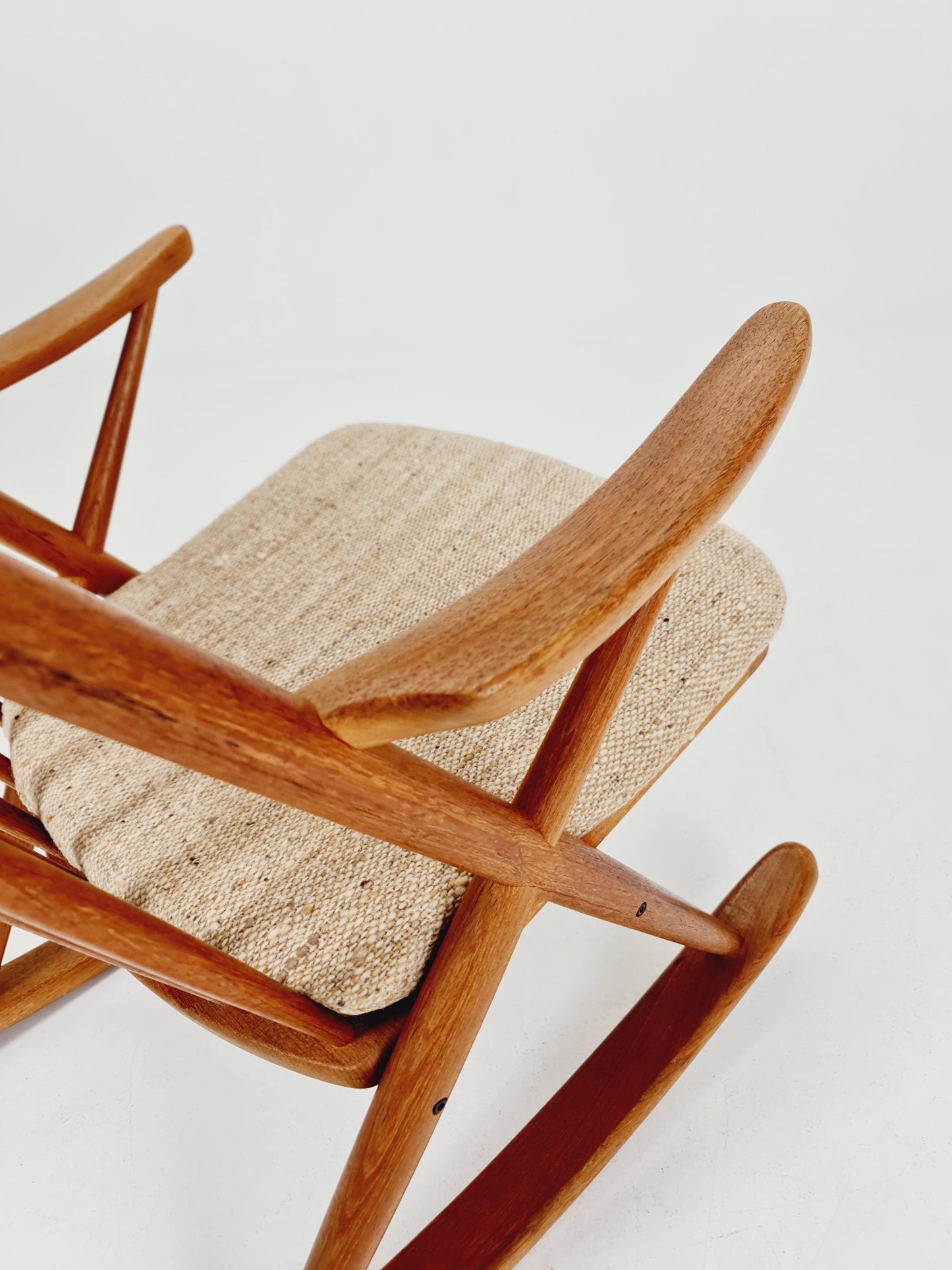 Danish teak Rocking Chair by Frank Reenskaug for Bramin, 1960s