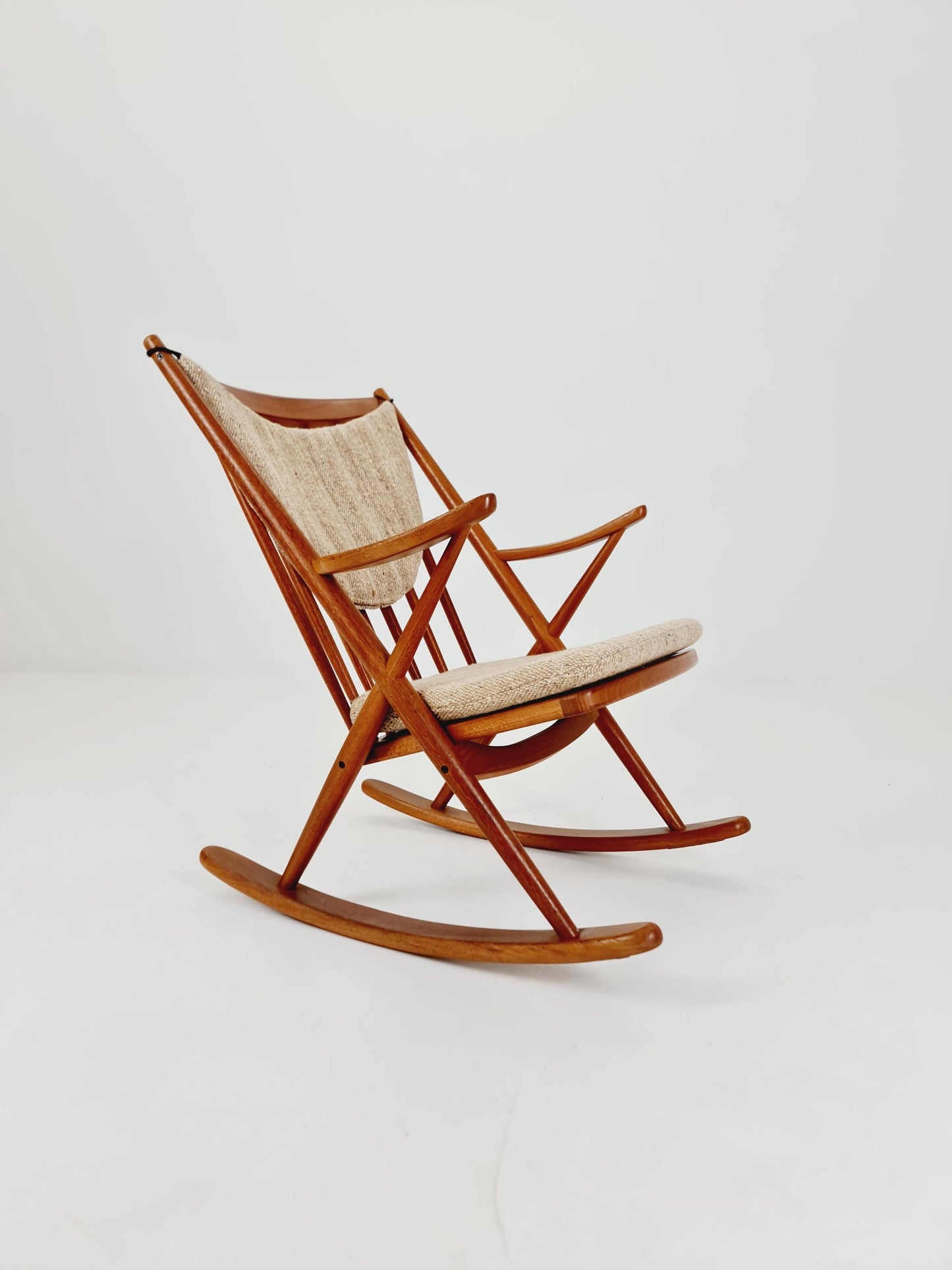 Danish teak Rocking Chair by Frank Reenskaug for Bramin, 1960s