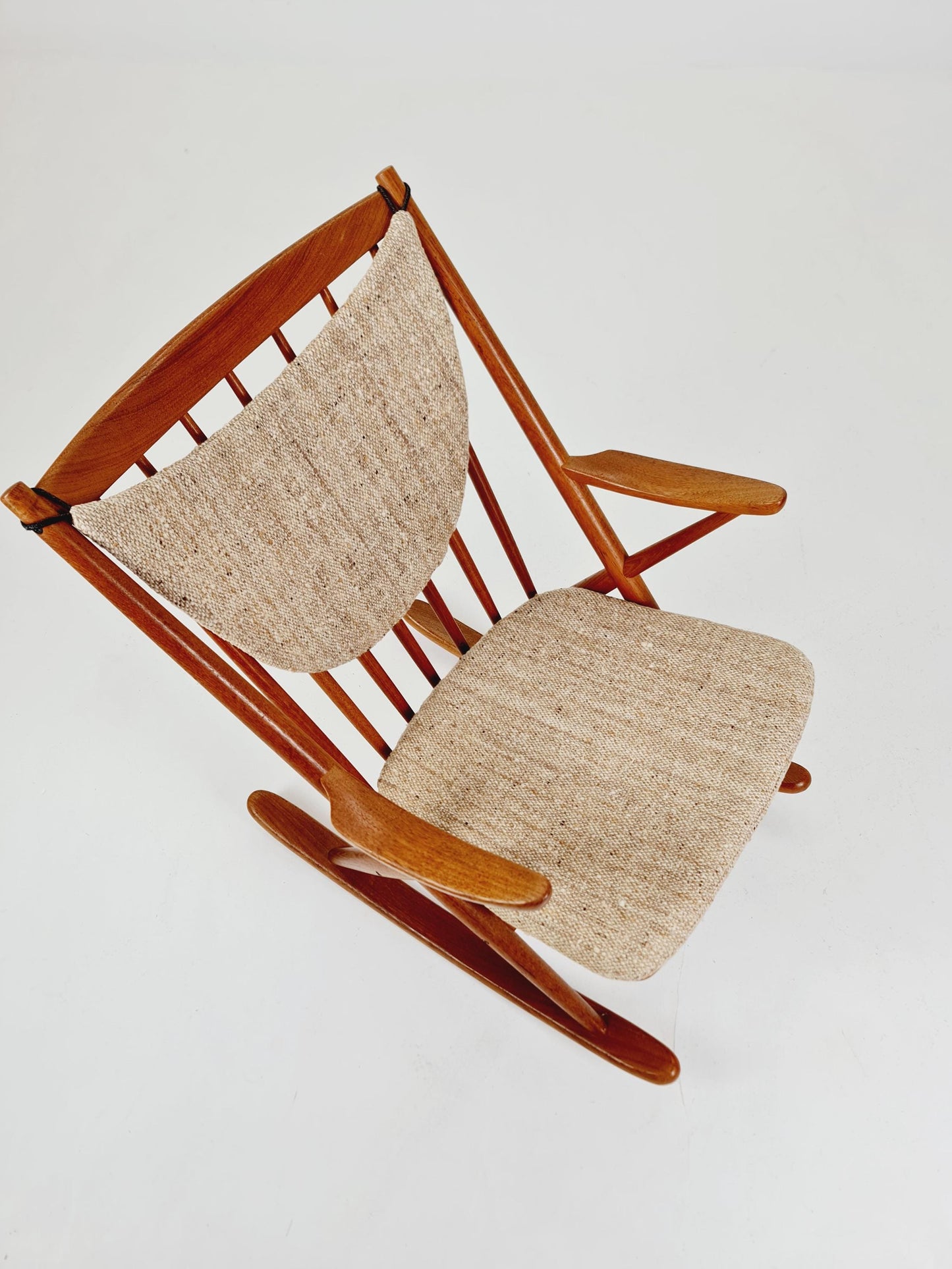 Danish teak Rocking Chair by Frank Reenskaug for Bramin, 1960s