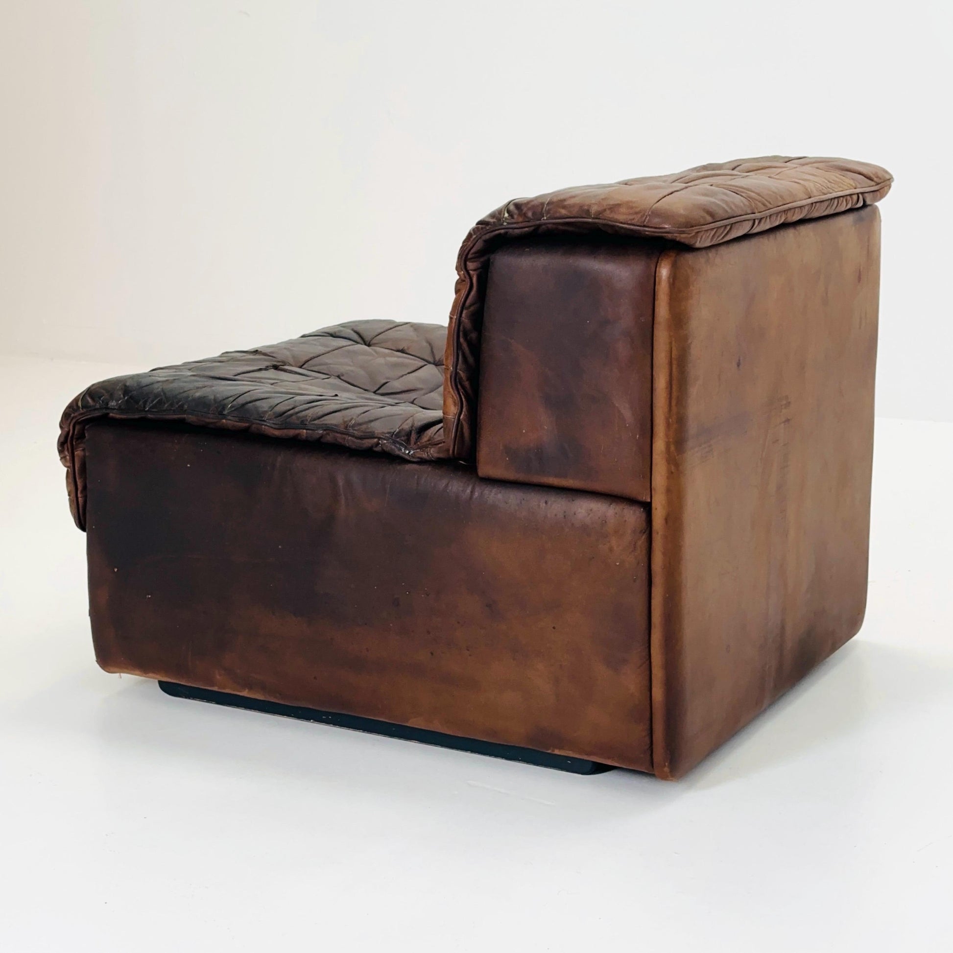 1 of 5 Mid Century DS11 Modular Patchwork Leather lounge chair by De Sede, Switzerland, 1970s