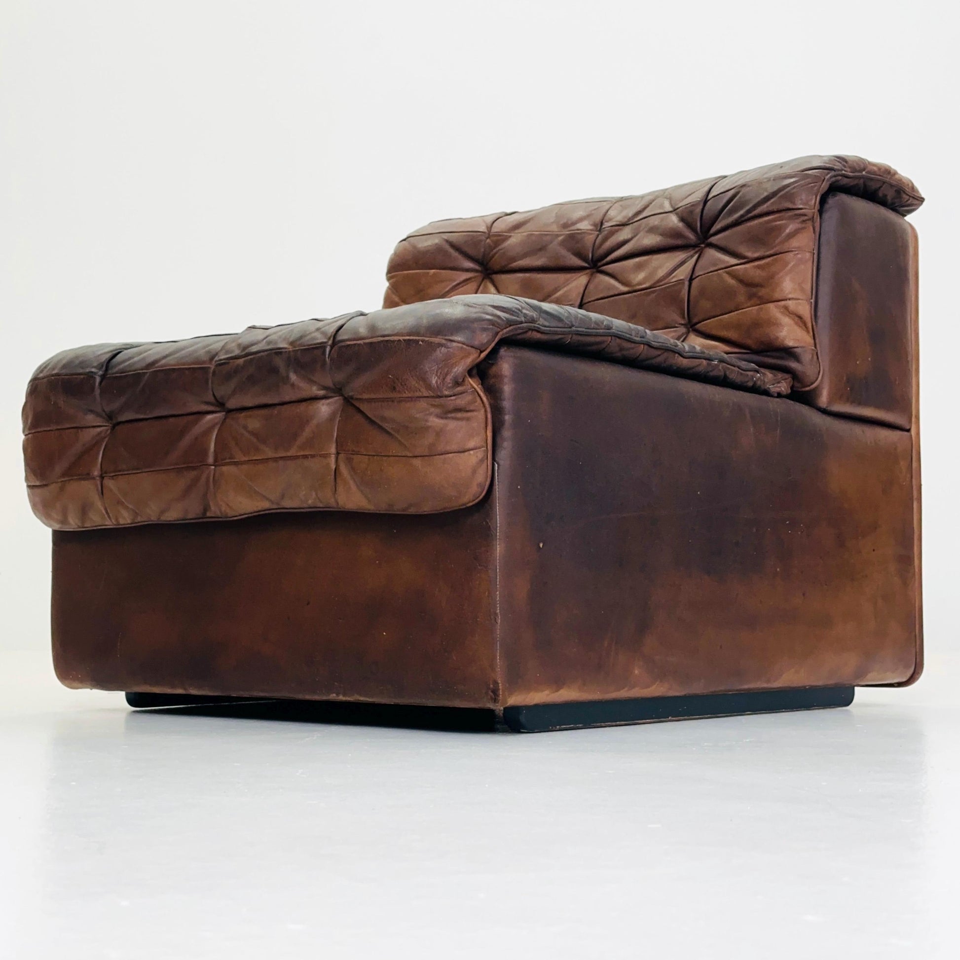 1 of 5 Mid Century DS11 Modular Patchwork Leather lounge chair by De Sede, Switzerland, 1970s