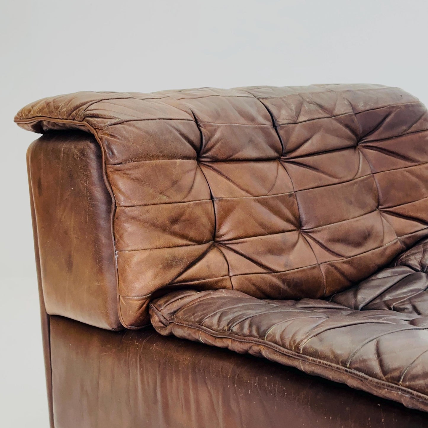 1 of 5 Mid Century DS11 Modular Patchwork Leather lounge chair by De Sede, Switzerland, 1970s