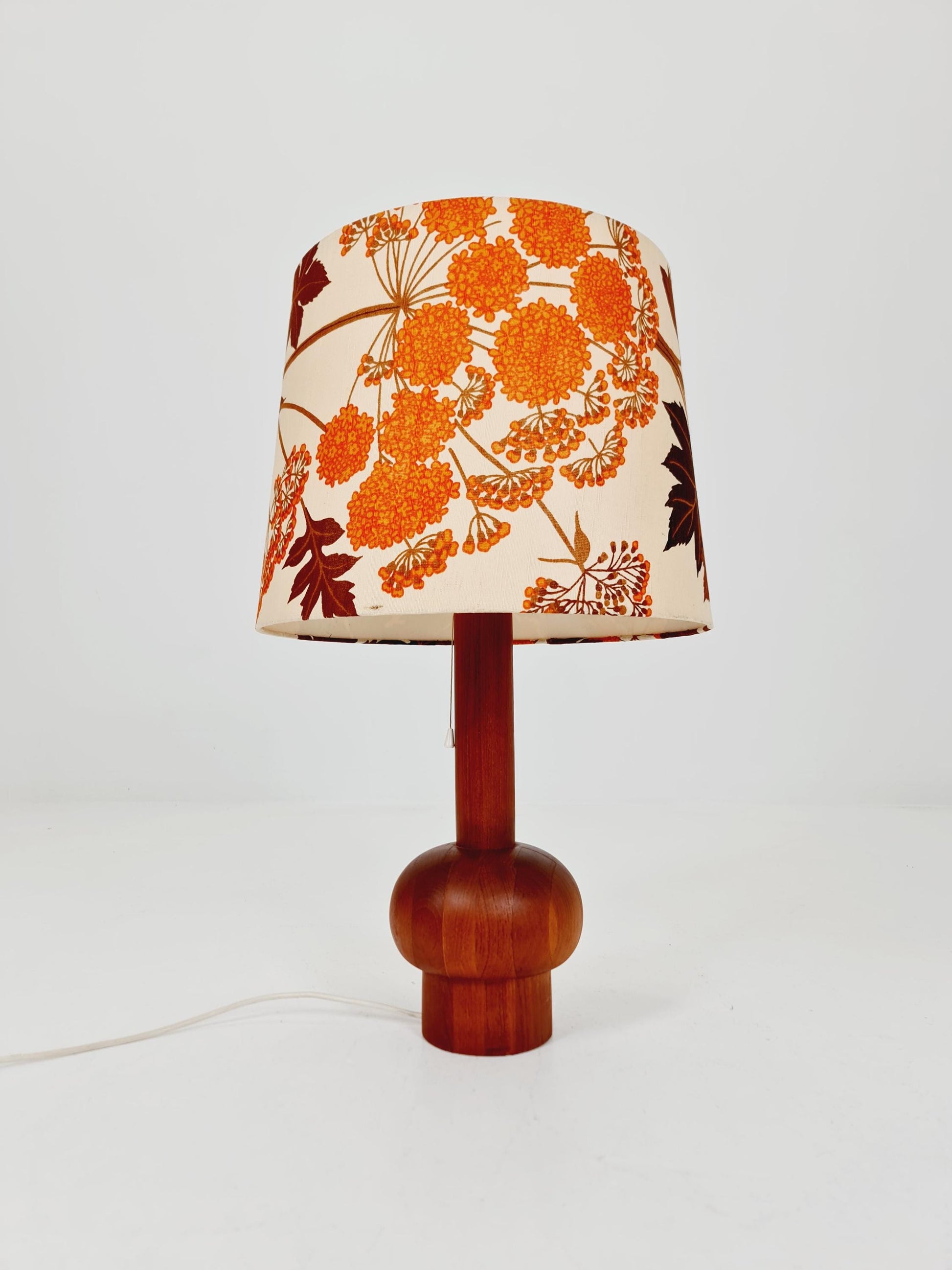 Mid century solid teak table lamp by Domus,1960s