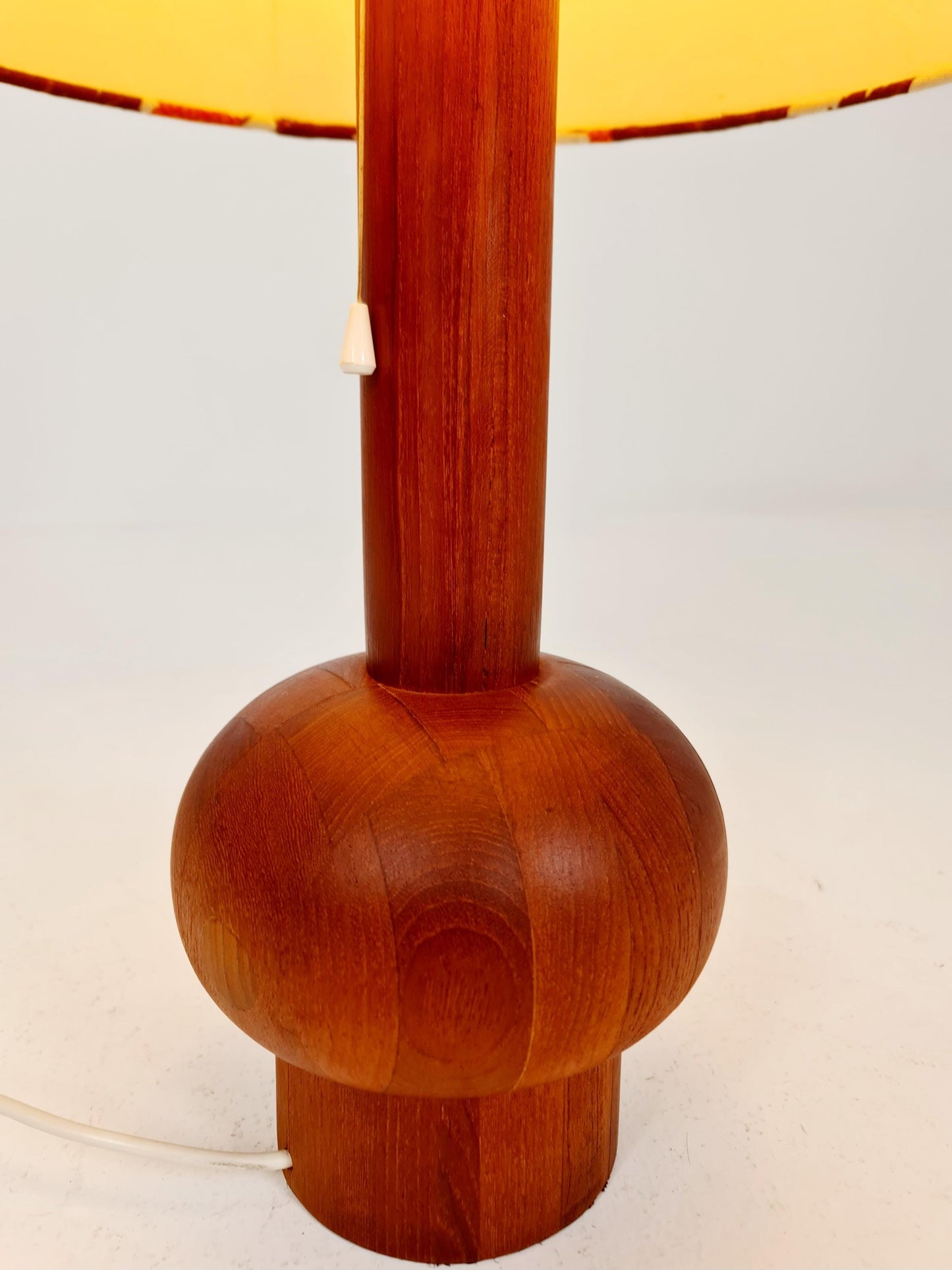 Mid century solid teak table lamp by Domus,1960s