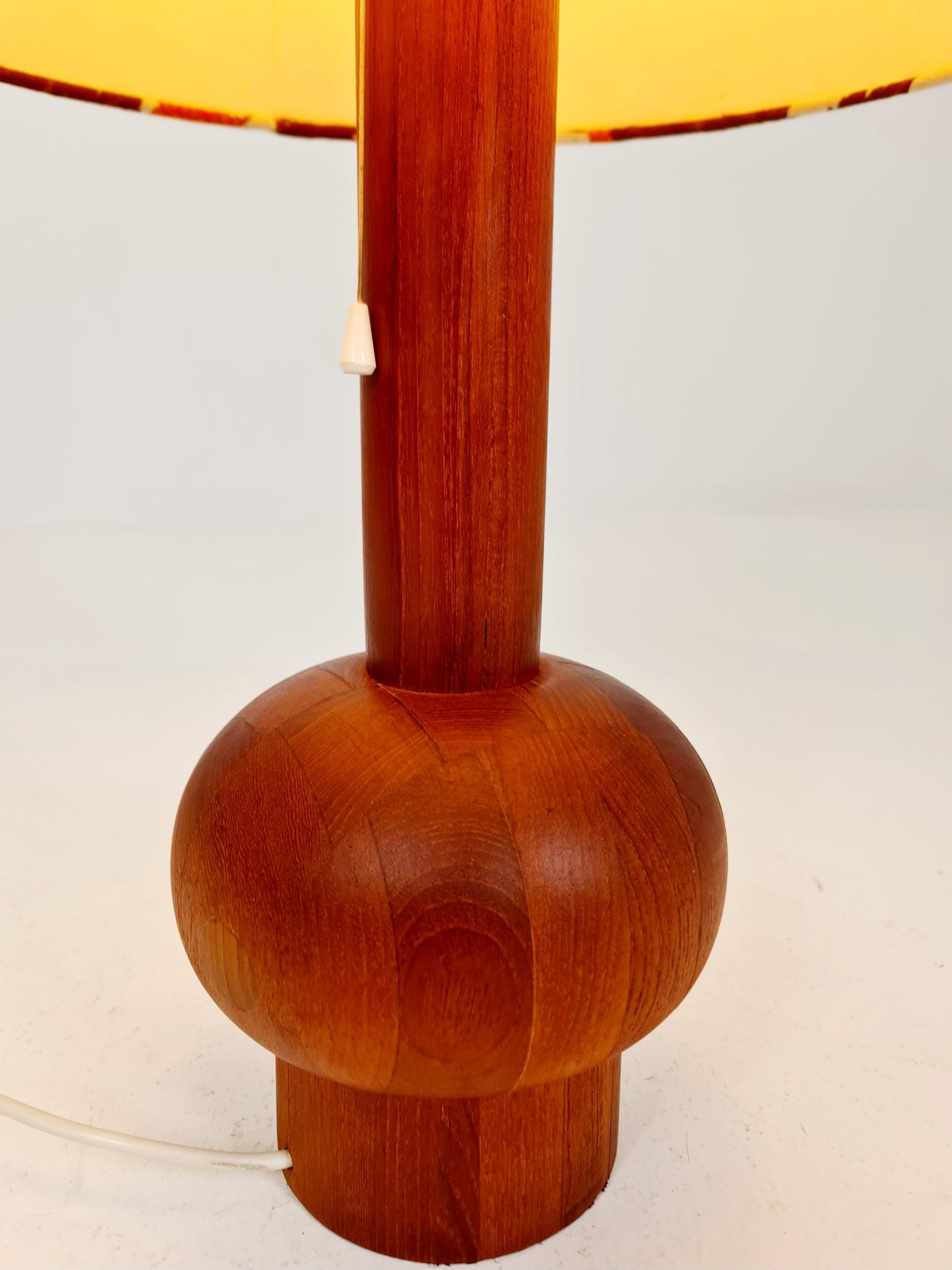 Mid century solid teak table lamp by Domus,1960s
