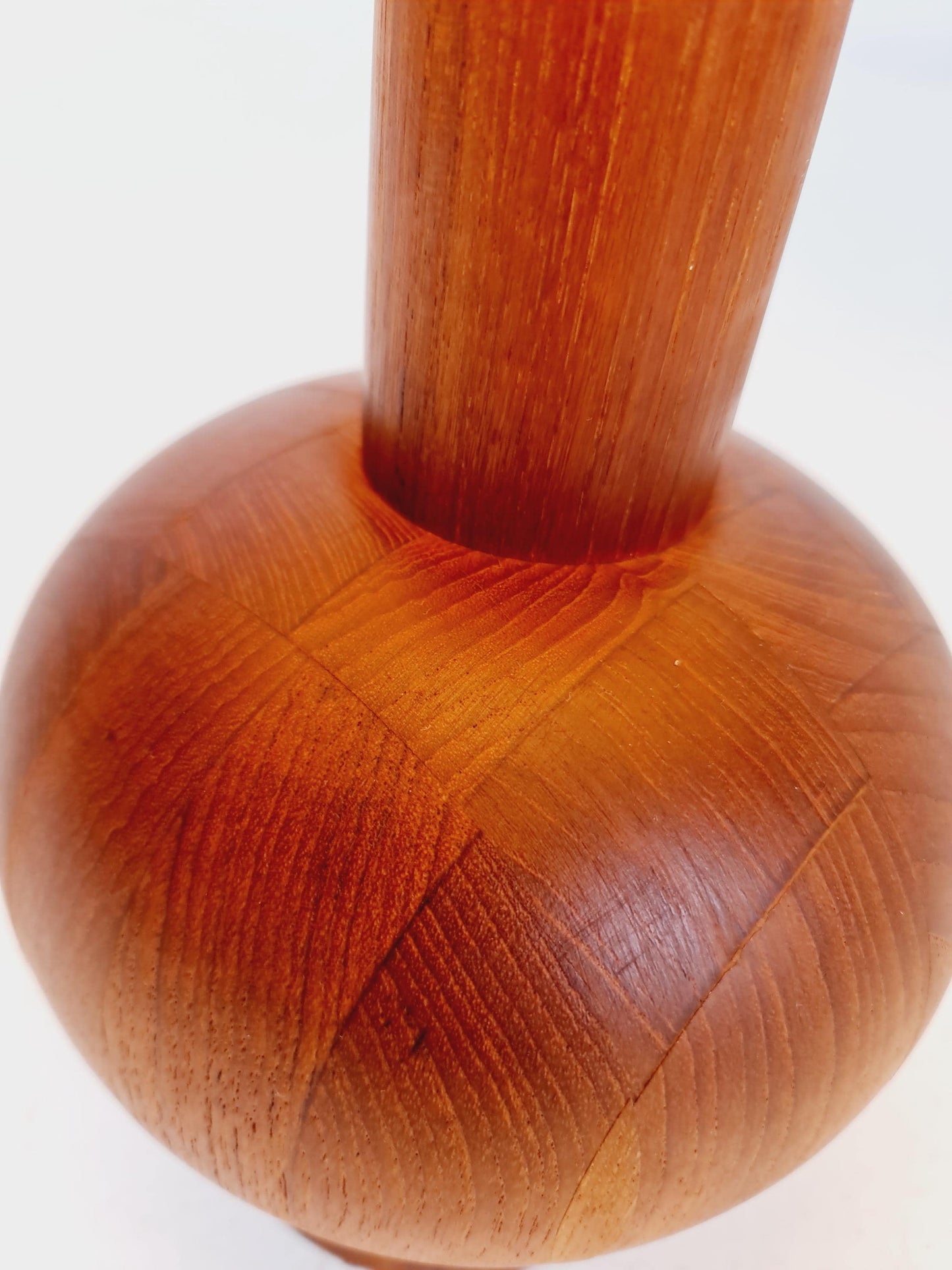 Mid century solid teak table lamp by Domus,1960s