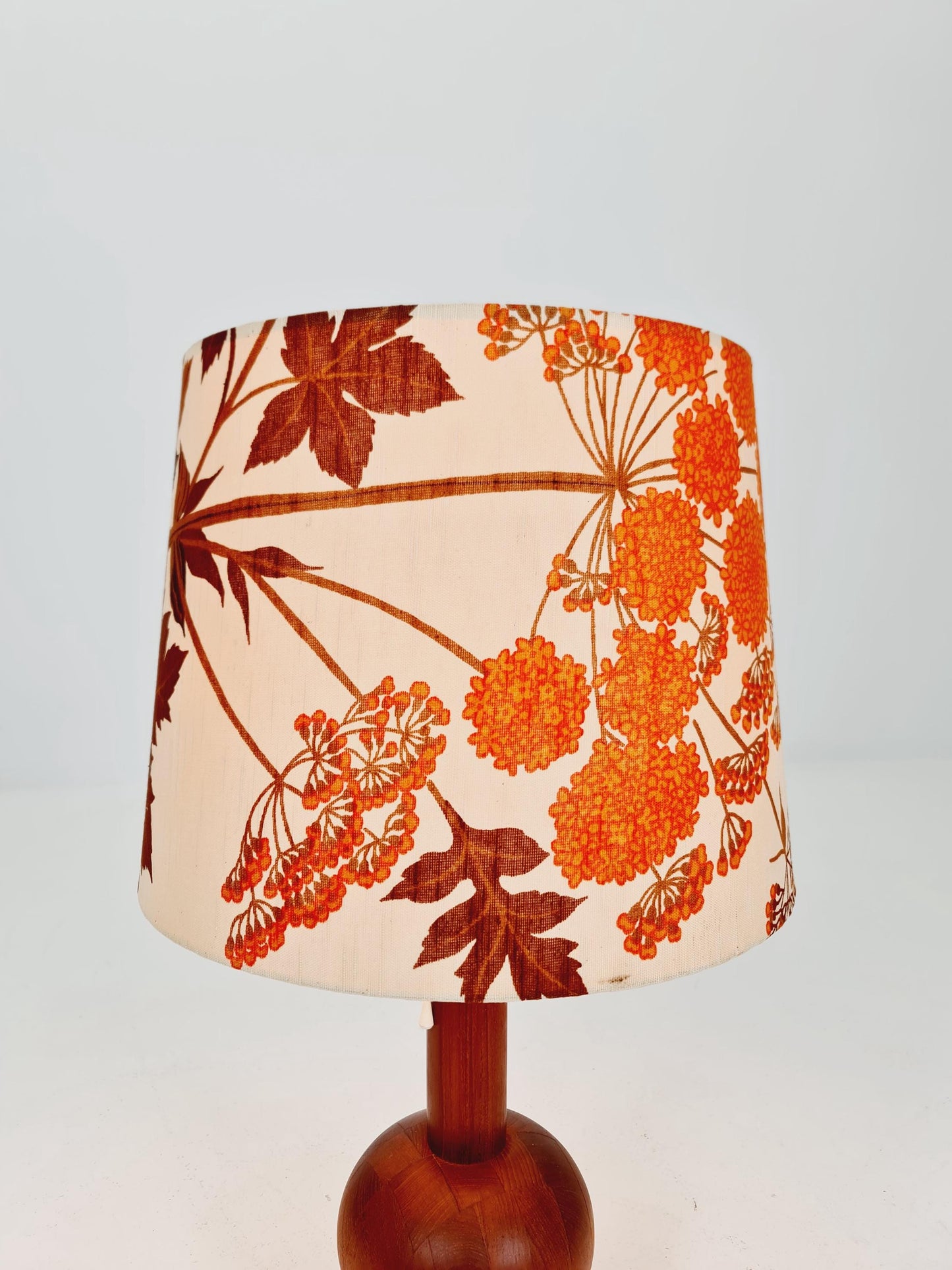 Mid century solid teak table lamp by Domus,1960s