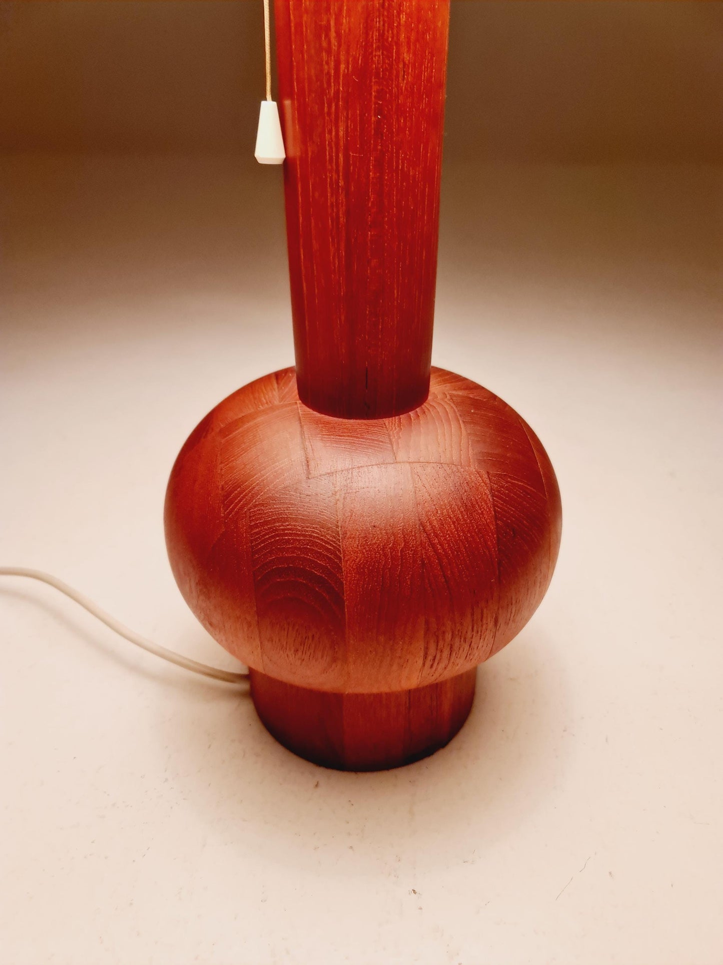 Mid century solid teak table lamp by Domus,1960s