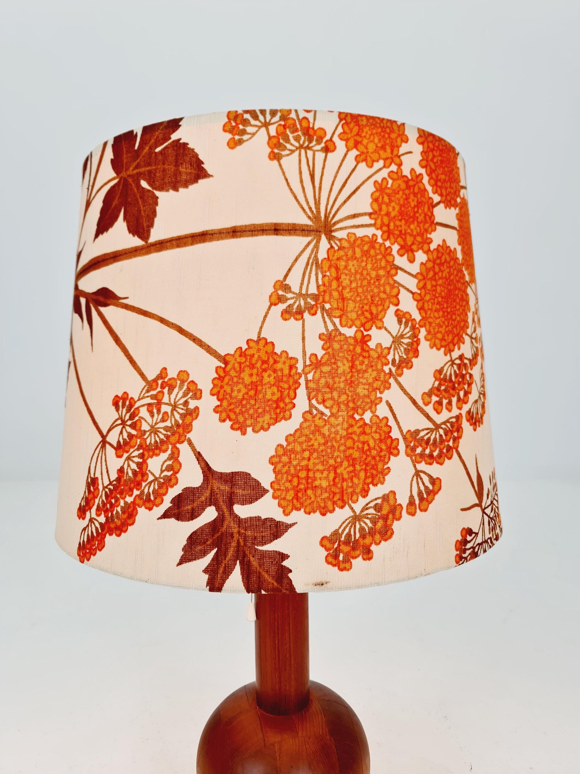 Mid century solid teak table lamp by Domus,1960s