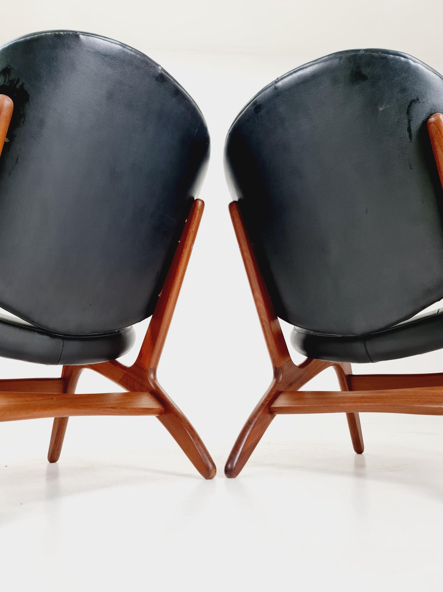 Danish Modern Teak Armchairs BY Carl Edward Matthes Modell 33 Set of 2 , 1960s