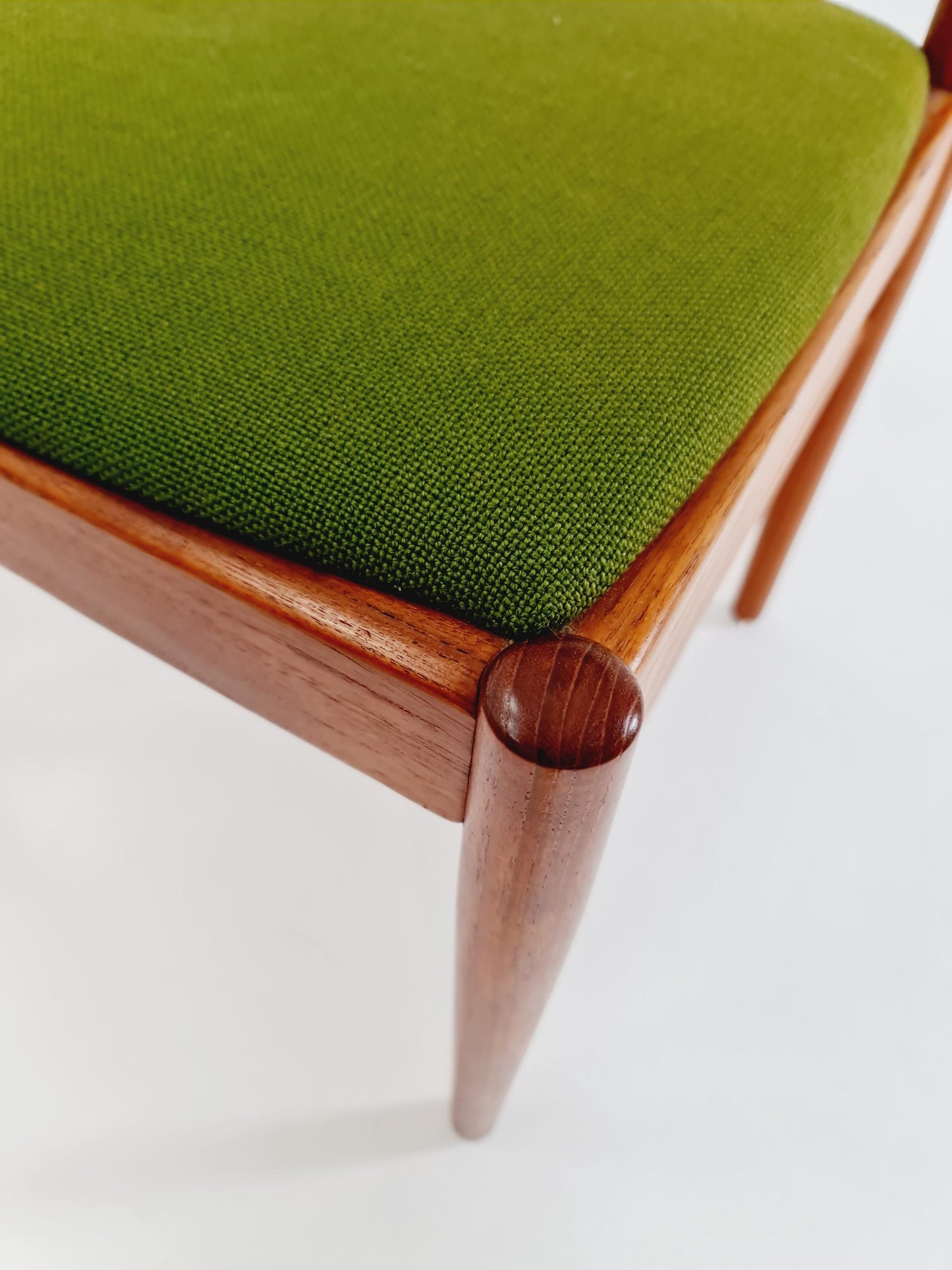 Vintage Danish solid teak dining chairs By Kai Kristiansen for K.S , 1960s, Set of 6