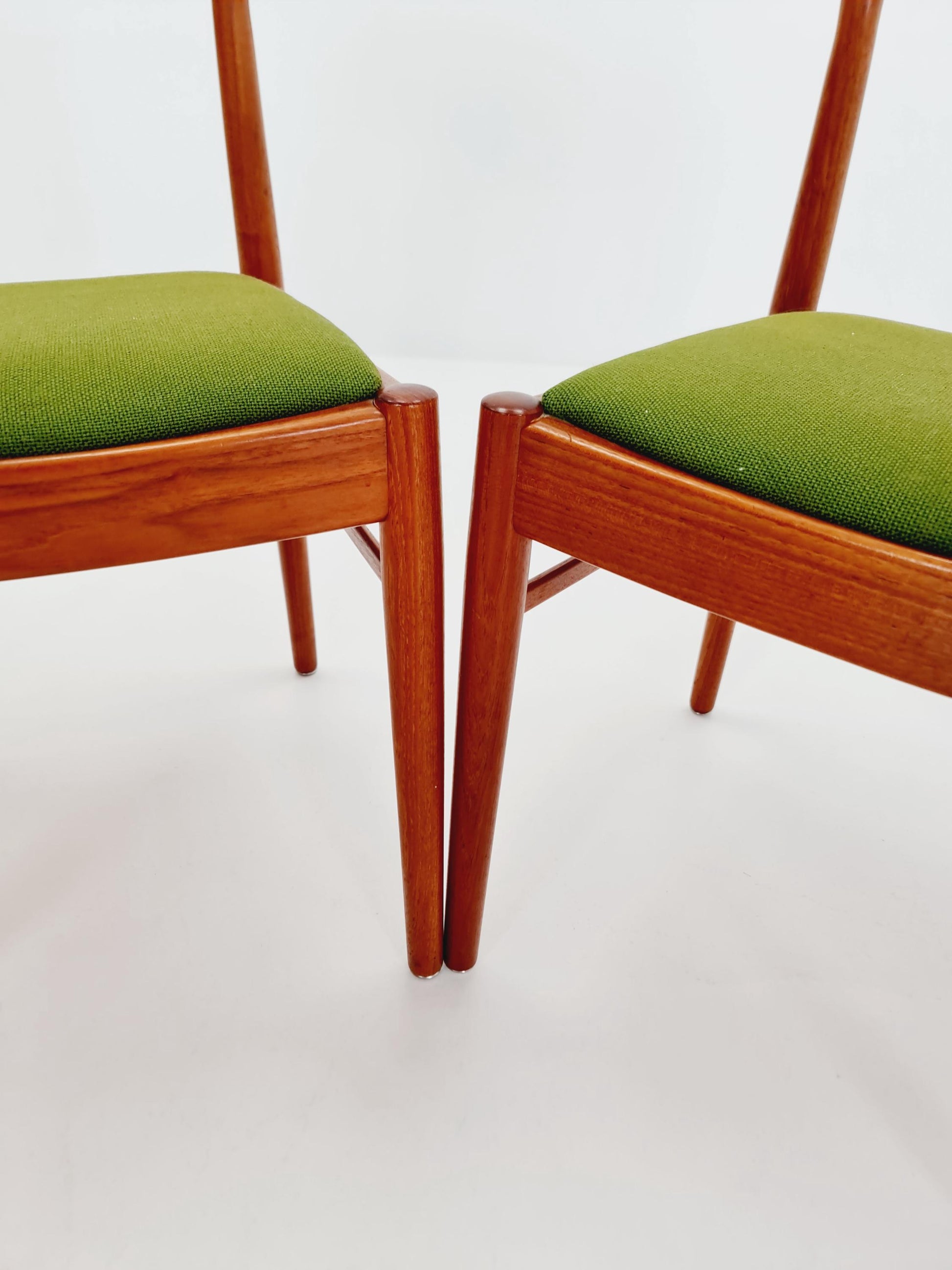 Vintage Danish solid teak dining chairs By Kai Kristiansen for K.S , 1960s, Set of 6