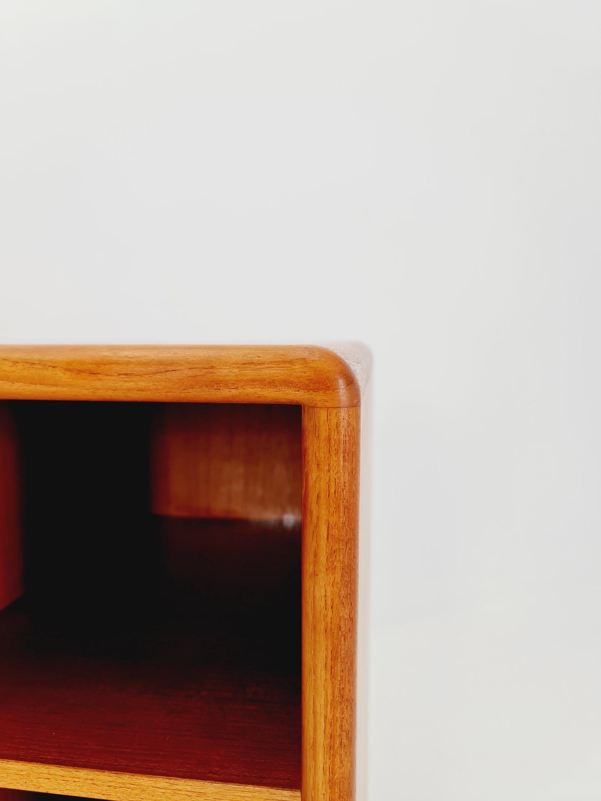 Mid century Solid Danish teak hallway cabinet, Record cabinet By Dyrlund 1960s