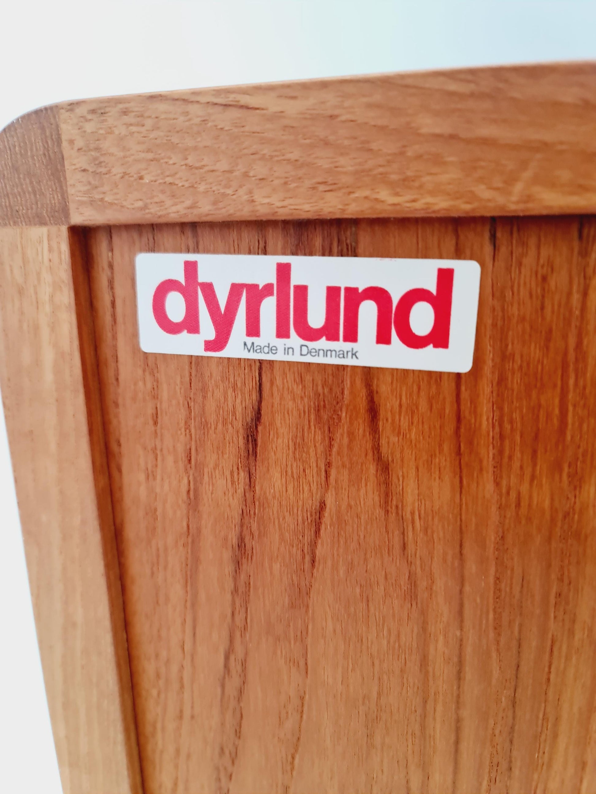 Mid century Solid Danish teak hallway cabinet, Record cabinet By Dyrlund 1960s