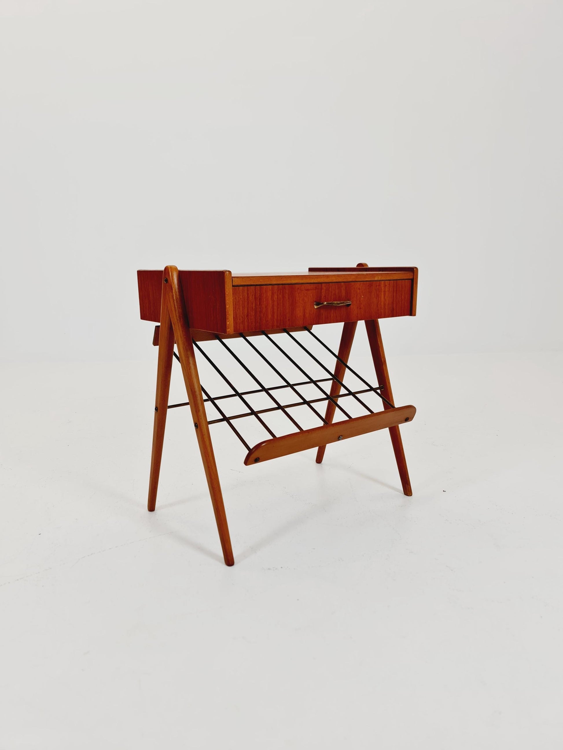 Midcentury Danish teak vintage Side table/ Bedside table/ Night stand, 1960s