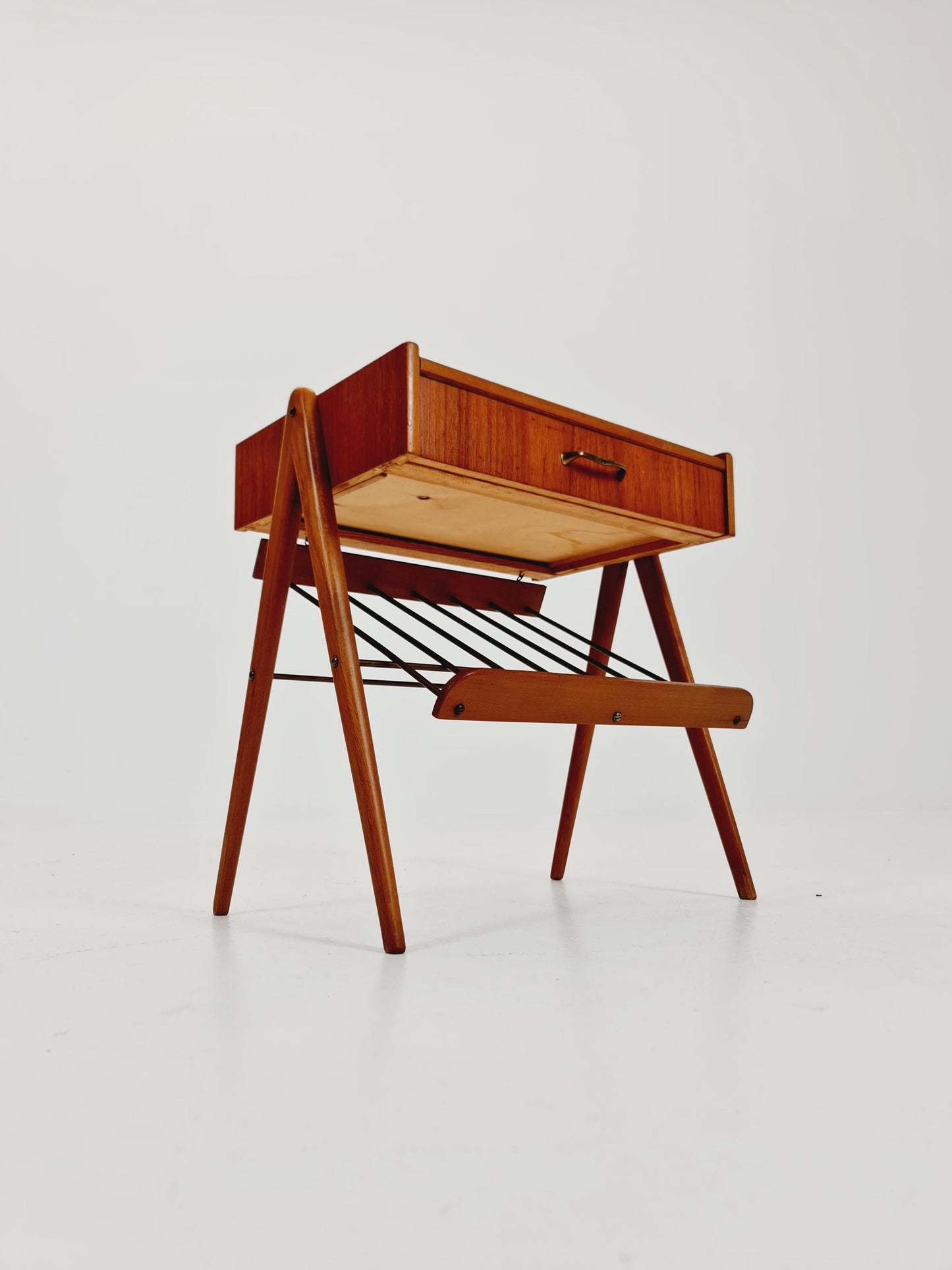 Midcentury Danish teak vintage Side table/ Bedside table/ Night stand, 1960s