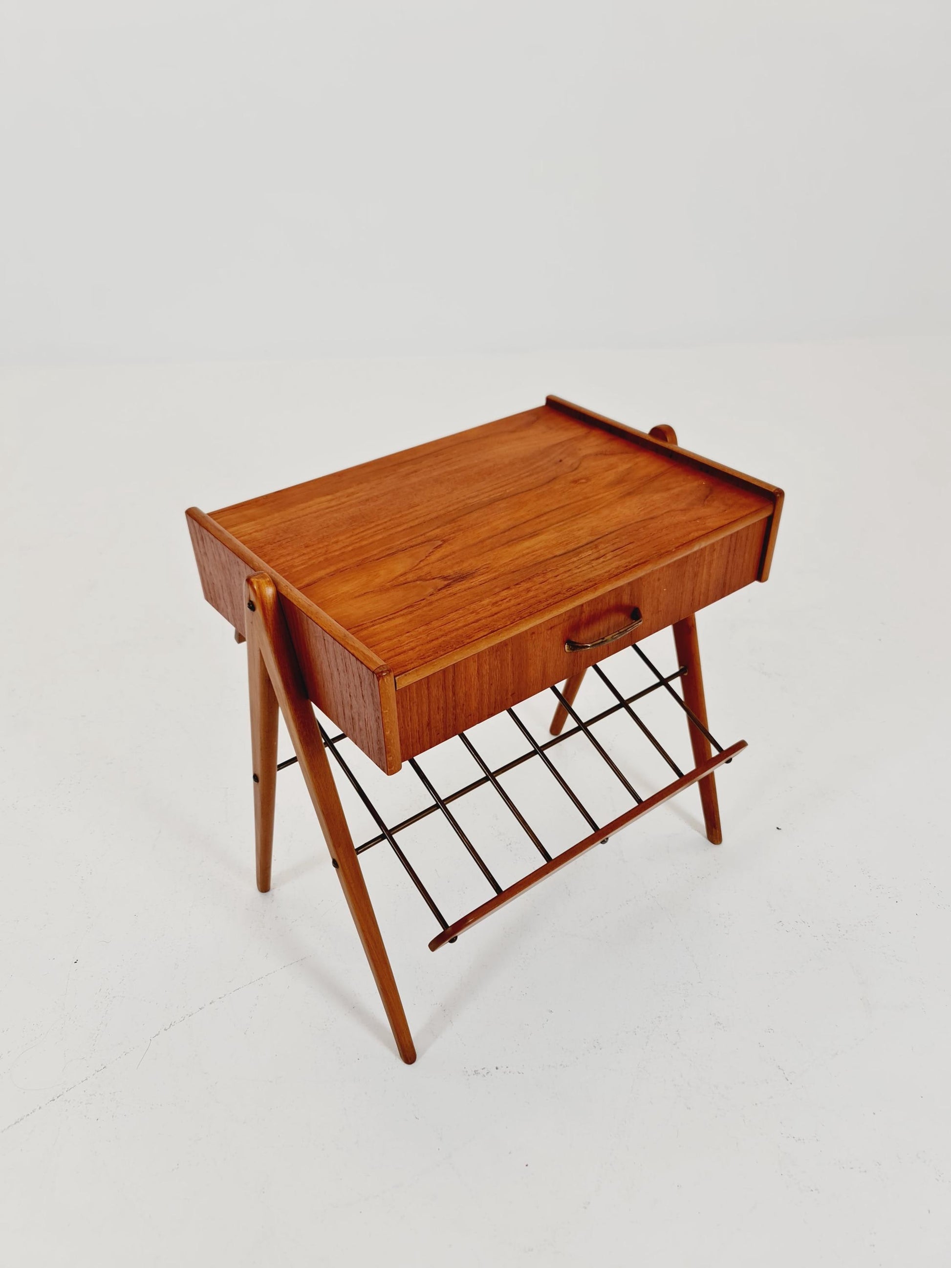 Midcentury Danish teak vintage Side table/ Bedside table/ Night stand, 1960s