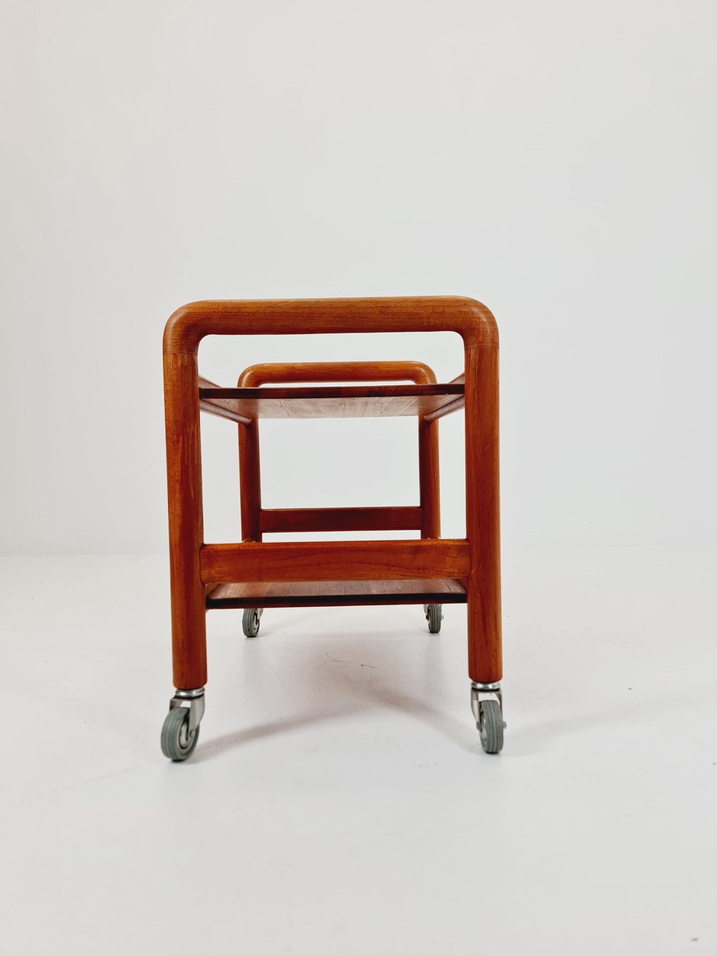 Vintage mid century danish trolley in solid teak/ bar cart By Salling Stolefabrik, 1960s
