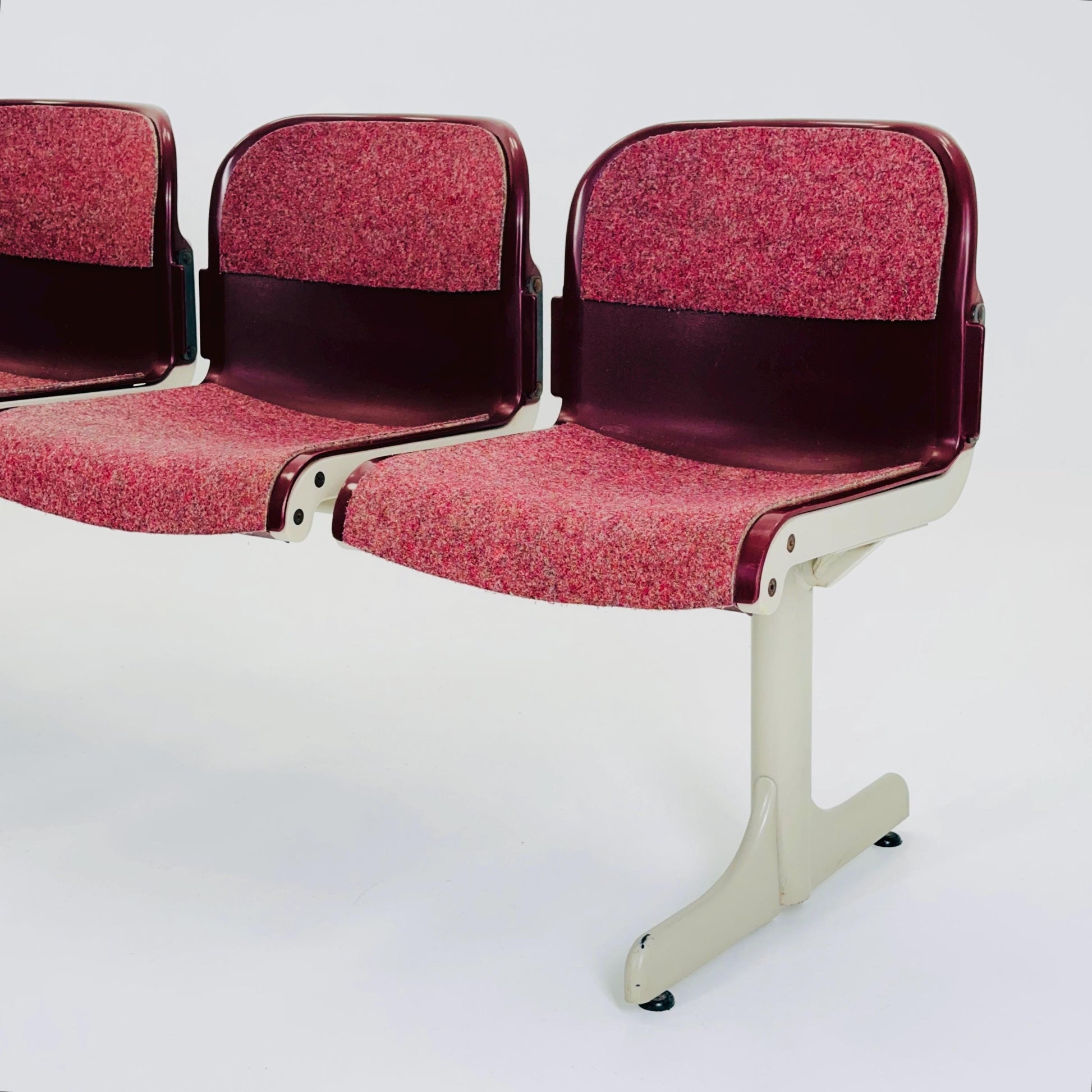 Mid Century Space Age 4-Seat Bench by J.B. Meijer for Kembo, Holland 1990s