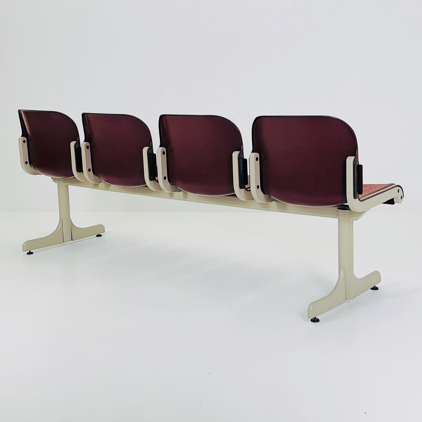 Mid Century Space Age 4-Seat Bench by J.B. Meijer for Kembo, Holland 1990s