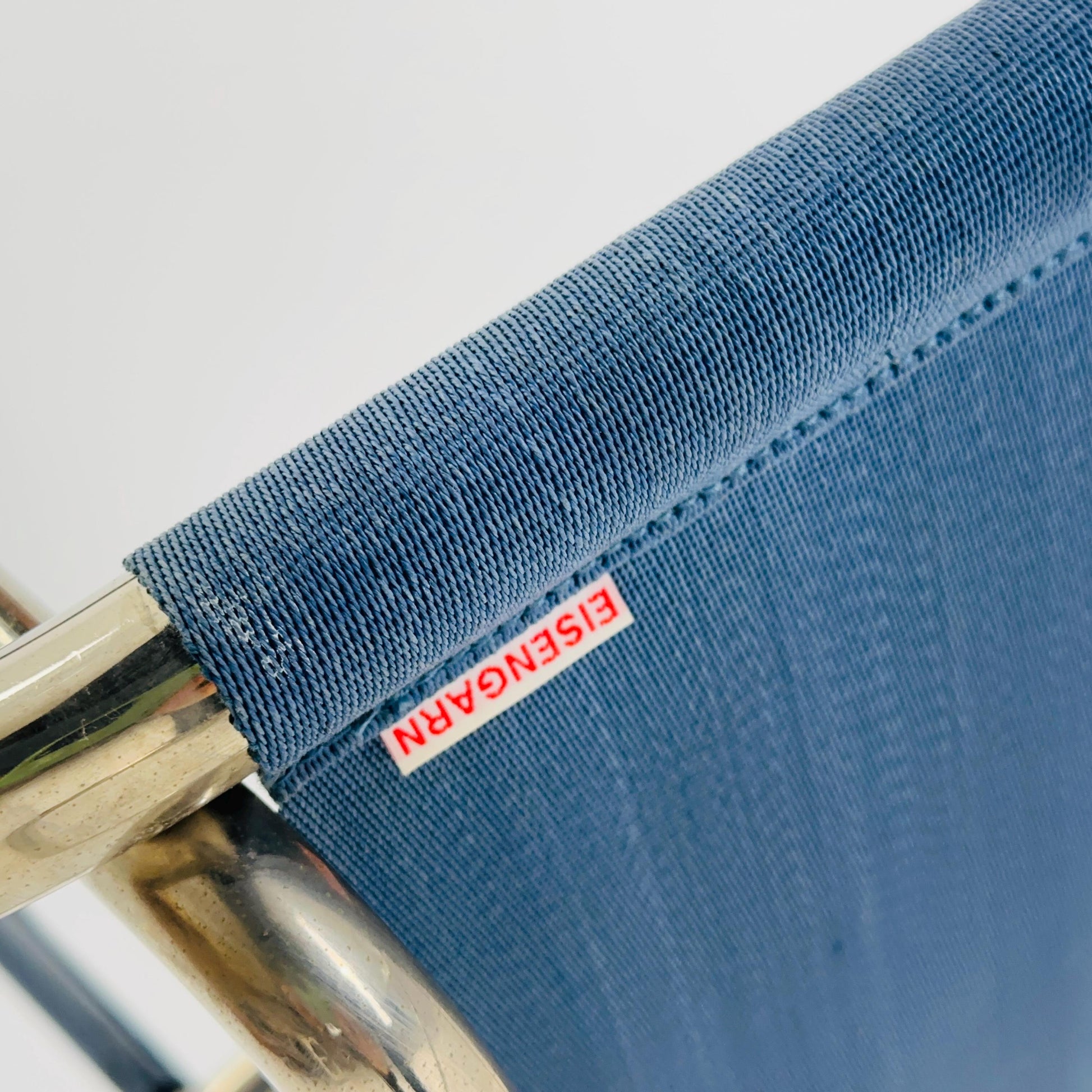 Mid century Cantilever D40 armchair Bauhaus-Gurt - Blau (052) for Marcel Breuer By Tecta Germany 1980s