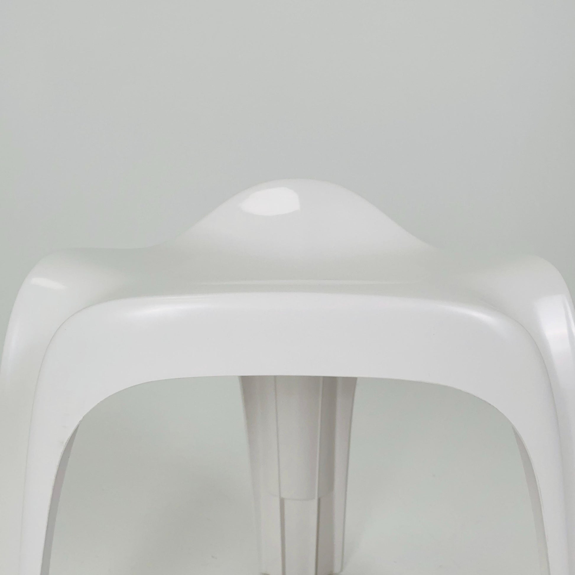 1 of 150 Mid century space age white Taboret stool by Alexander Begge for Casala 1970s Germany