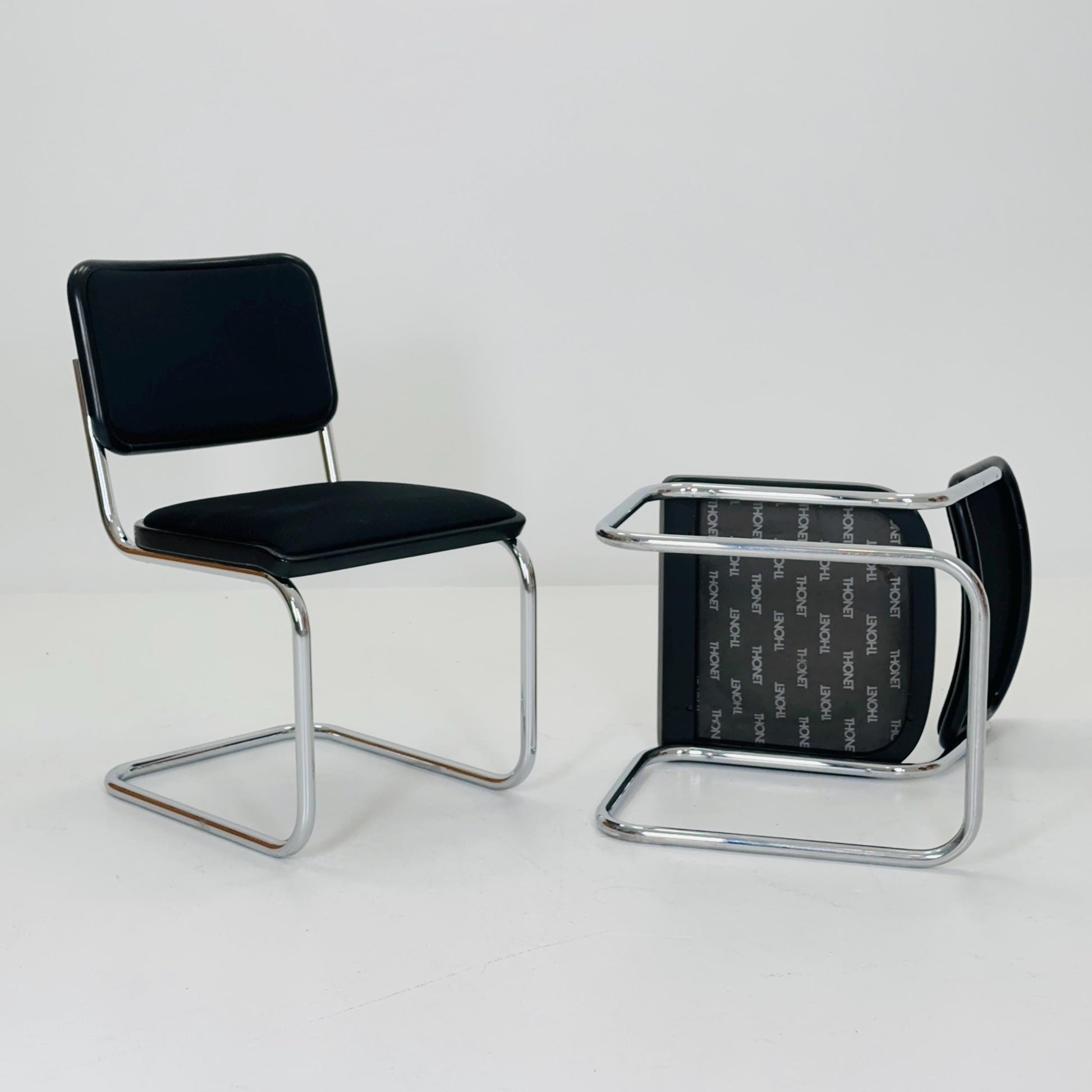 Set of 2 Mid-Century S32 Cantilever Chairs by Marcel Breuer & Mart Stam for Thonet, Germany 1980s
