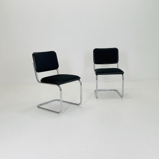 Set of 2 Mid-Century S32 Cantilever Chairs by Marcel Breuer & Mart Stam for Thonet, Germany 1980s