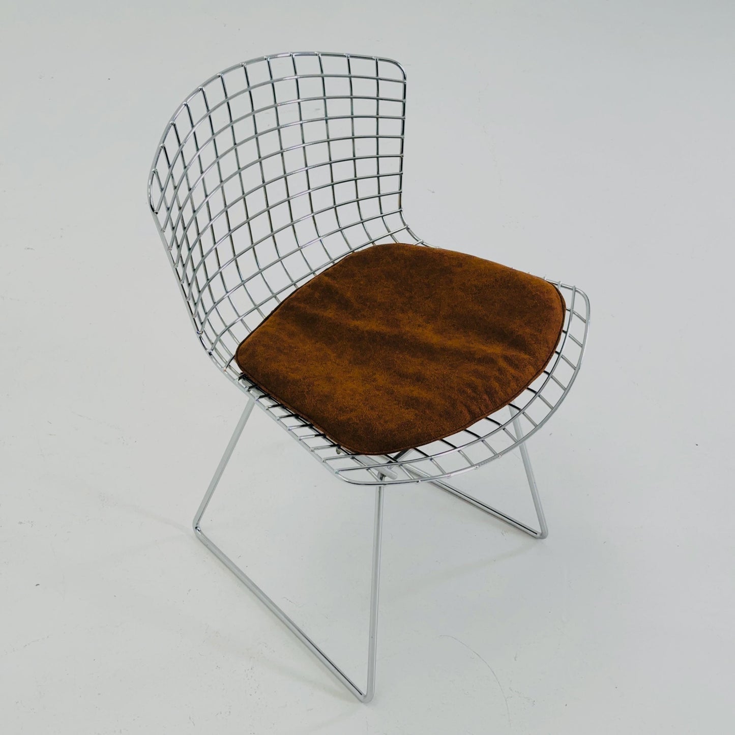 Mid Century Wire Chrom side Chair by Harry Bertoia , 1980s