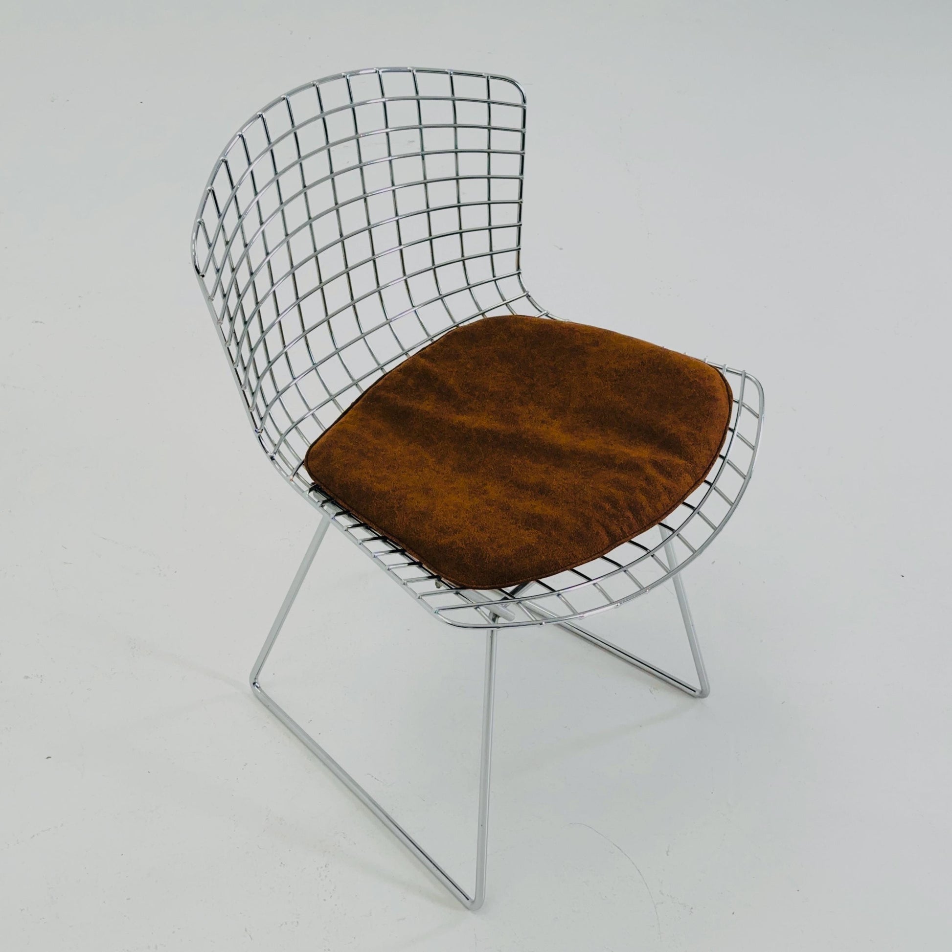 Mid Century Wire Chrom side Chair by Harry Bertoia , 1980s