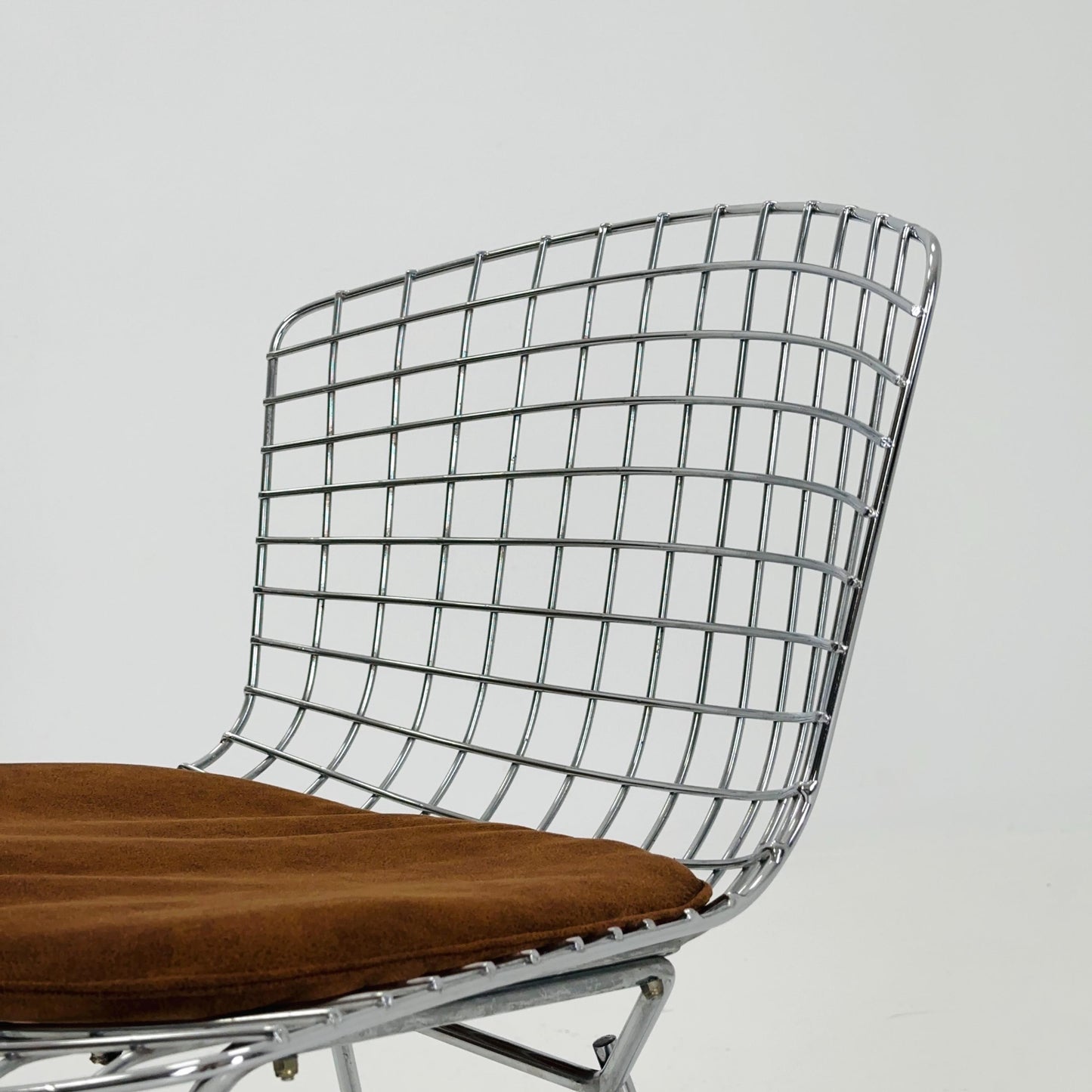 Mid Century Wire Chrom side Chair by Harry Bertoia , 1980s