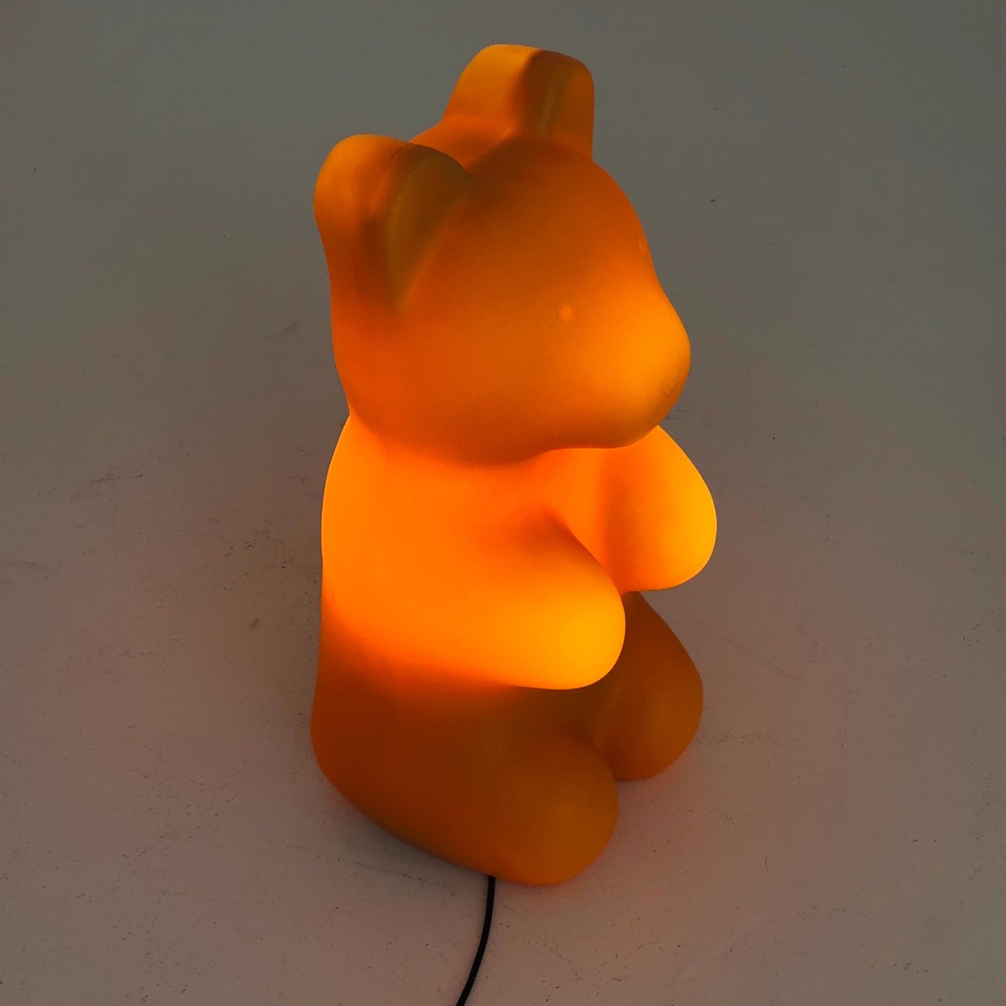 Retro large orange bear standing Lamp , by Heico 1980s Germany