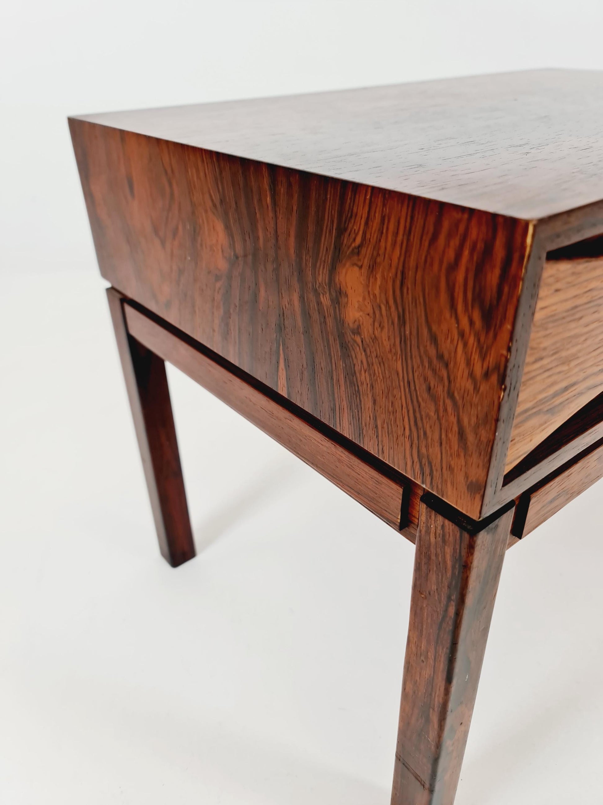 Danish teak & Rosewood telefon table/ hallway table Wards Ateljer AB Denmark, 1960s