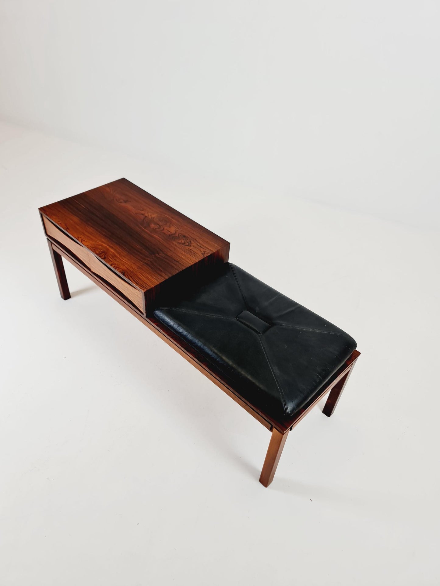 Danish teak & Rosewood telefon table/ hallway table Wards Ateljer AB Denmark, 1960s
