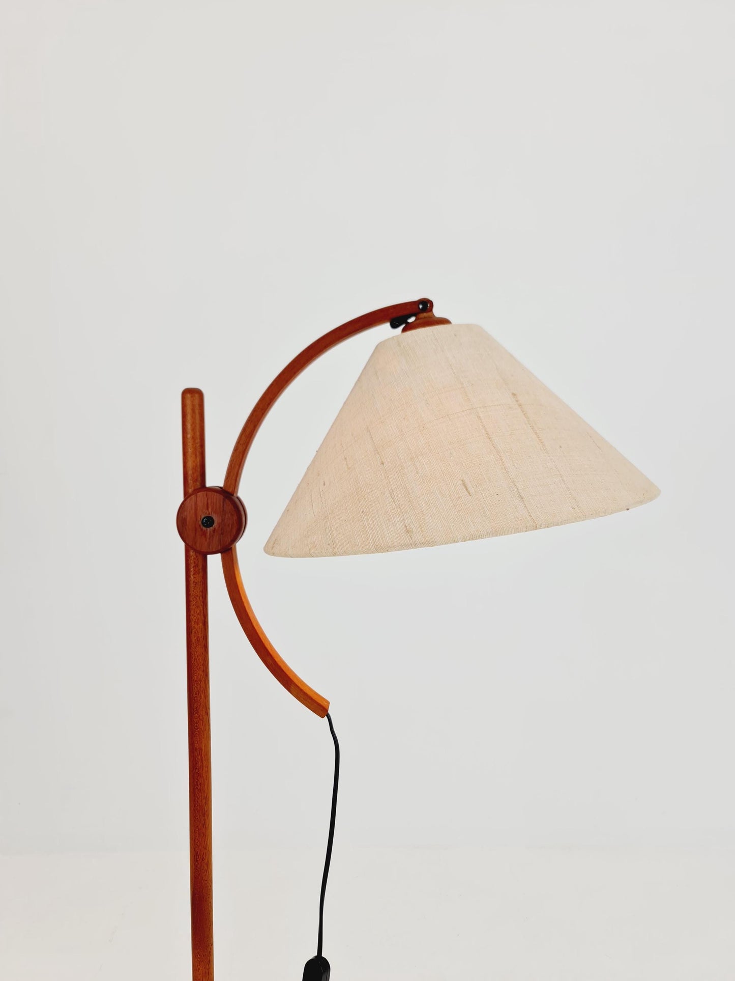 Vintage Danish Teak floor lamp by DOMUS 1970s