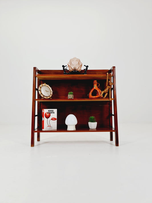 Free standing shelf-system, walnut Germany, 1950s