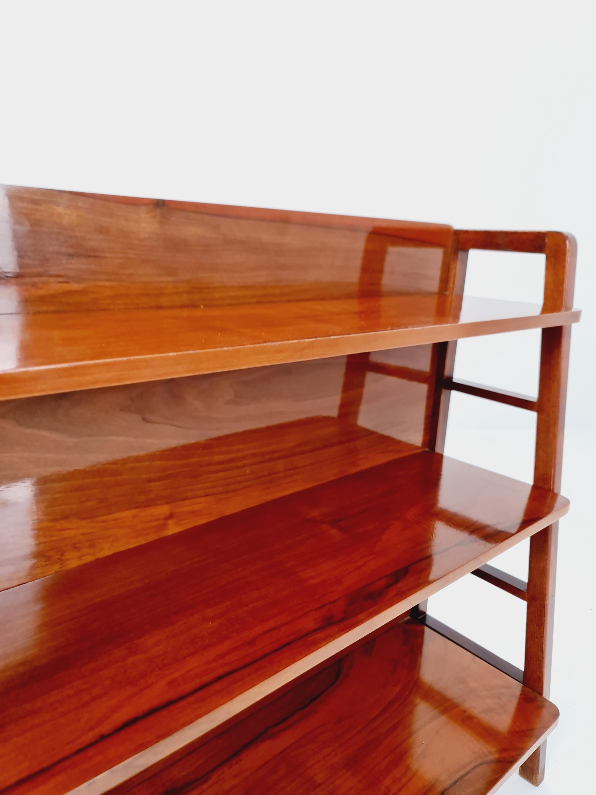 Free standing shelf-system, walnut Germany, 1950s