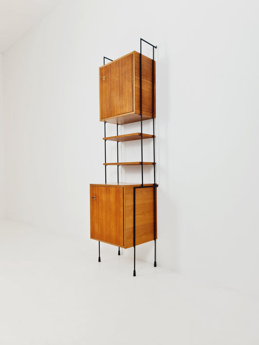 Mid century Teak shelving unit by Hilker for Omnia, Germany 1960s