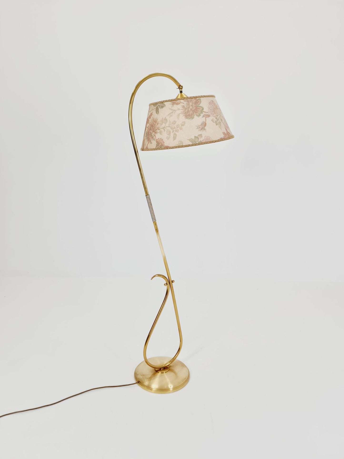 EXTREME RARE brass 1950s vintage floor lamp
