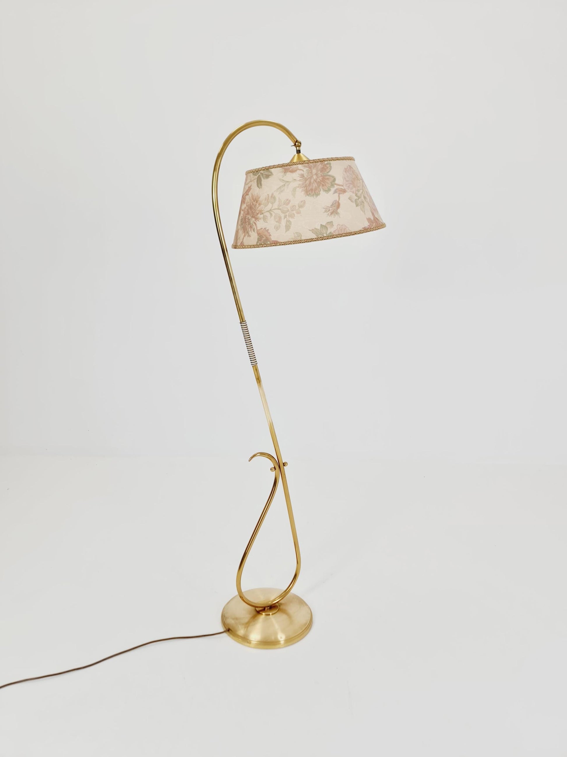 EXTREME RARE brass 1950s vintage floor lamp